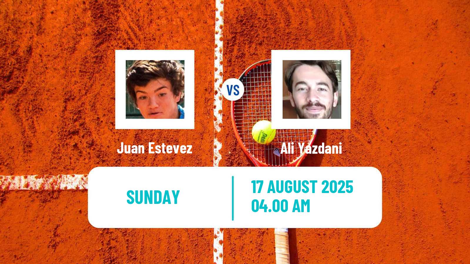 Tennis ITF M15 Pirot Men Juan Estevez - Ali Yazdani