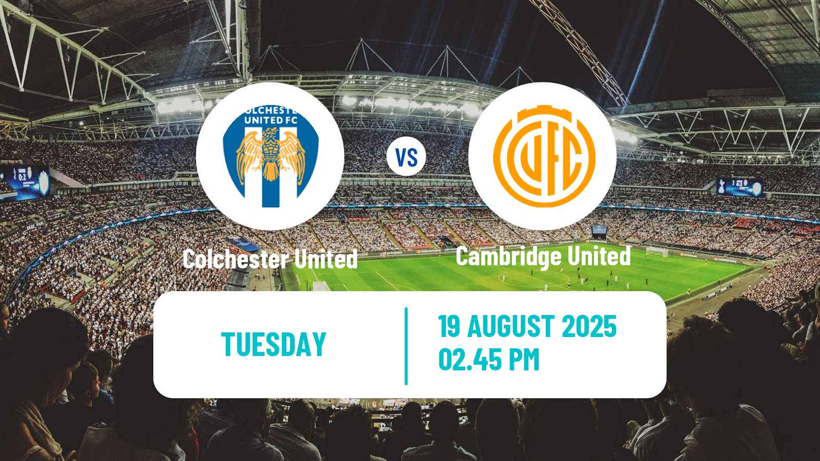 Soccer English League Two Colchester United - Cambridge United
