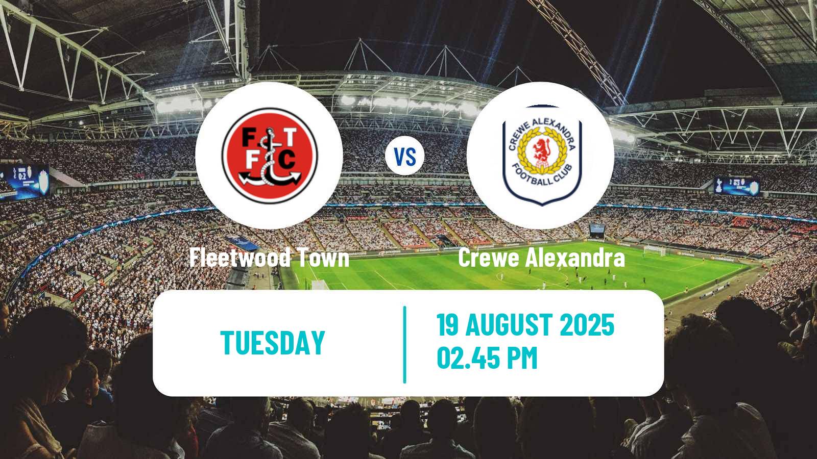 Soccer English League Two Fleetwood Town - Crewe Alexandra