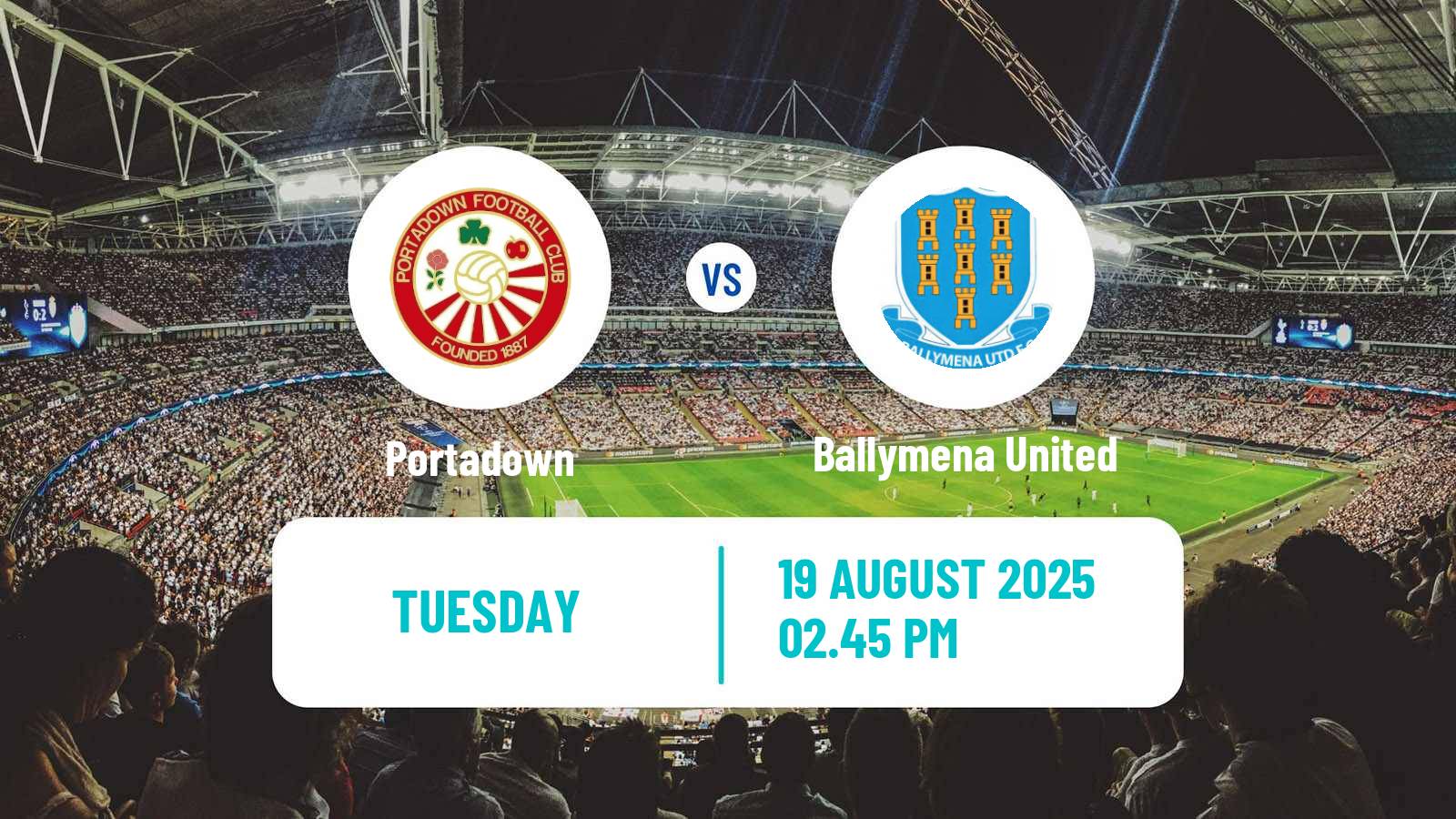 Soccer Northern Irish Premiership Portadown - Ballymena United