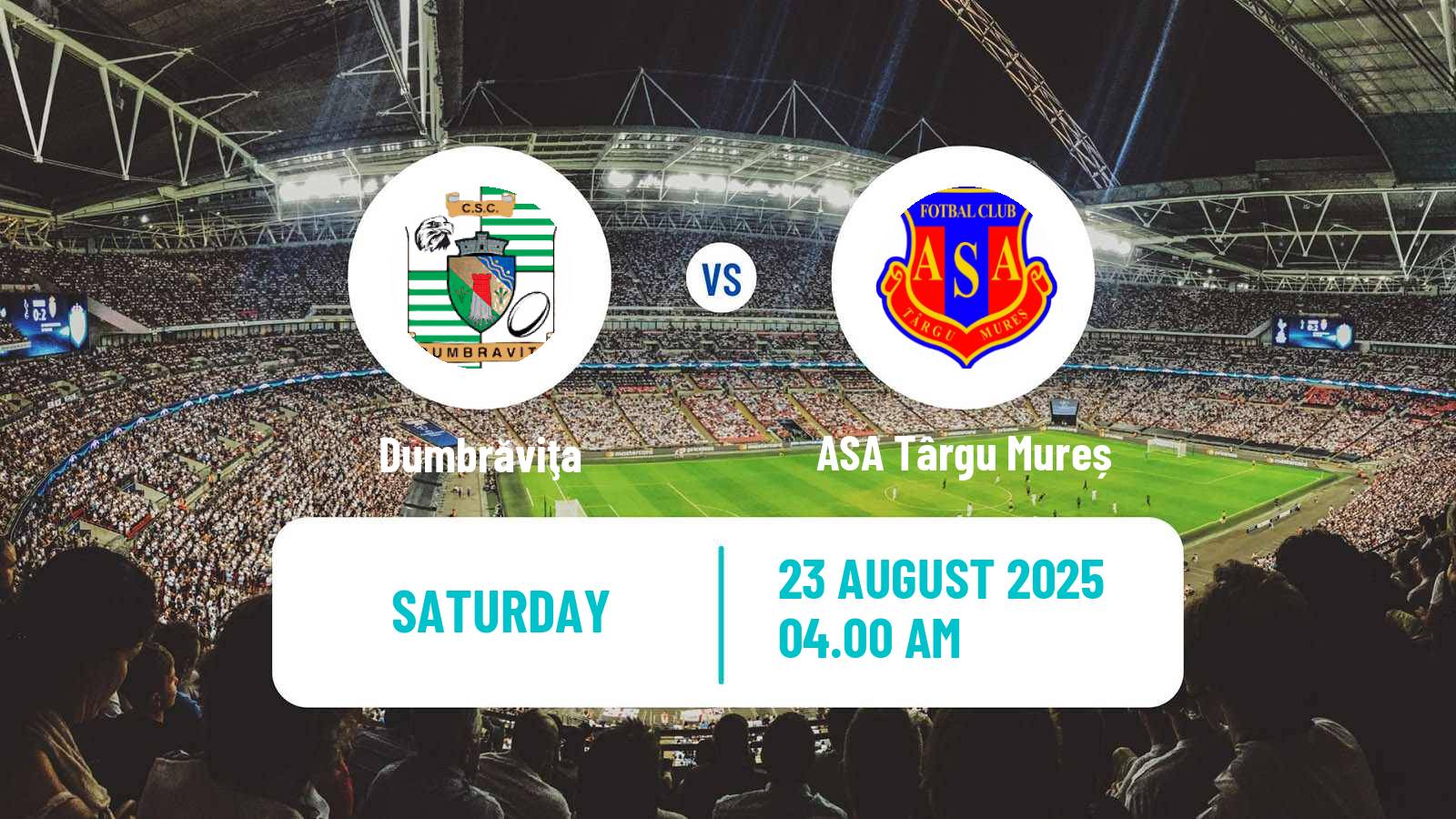 Soccer Romanian Division 2 Dumbrăviţa - ASA Târgu Mureș