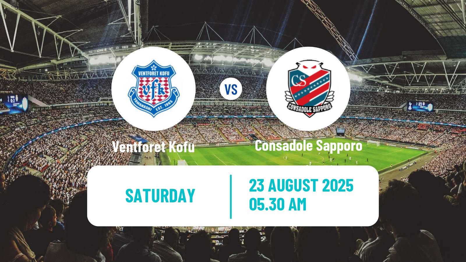 Soccer Japan J2 League Ventforet Kofu - Consadole Sapporo