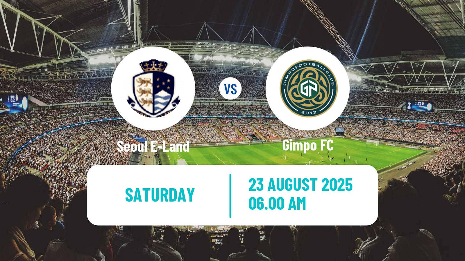 Soccer South Korean K-League 2 Seoul E-Land - Gimpo