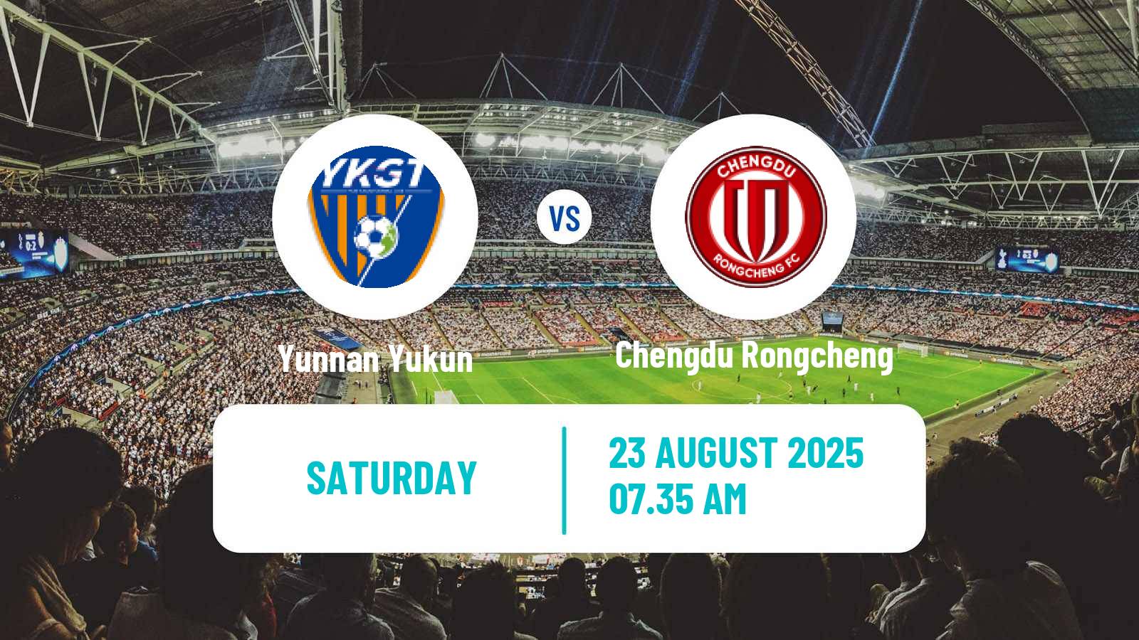 Soccer Chinese Super League Yunnan Yukun - Chengdu Rongcheng