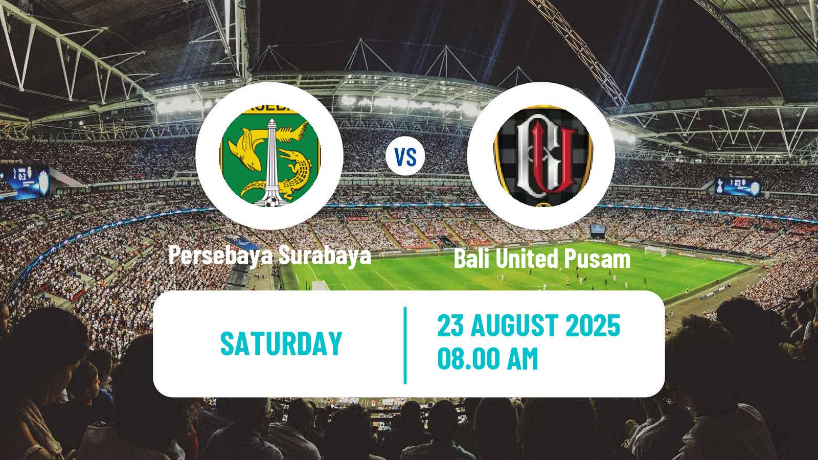 Soccer Indonesian Liga 1 Persebaya Surabaya - Bali United Pusam