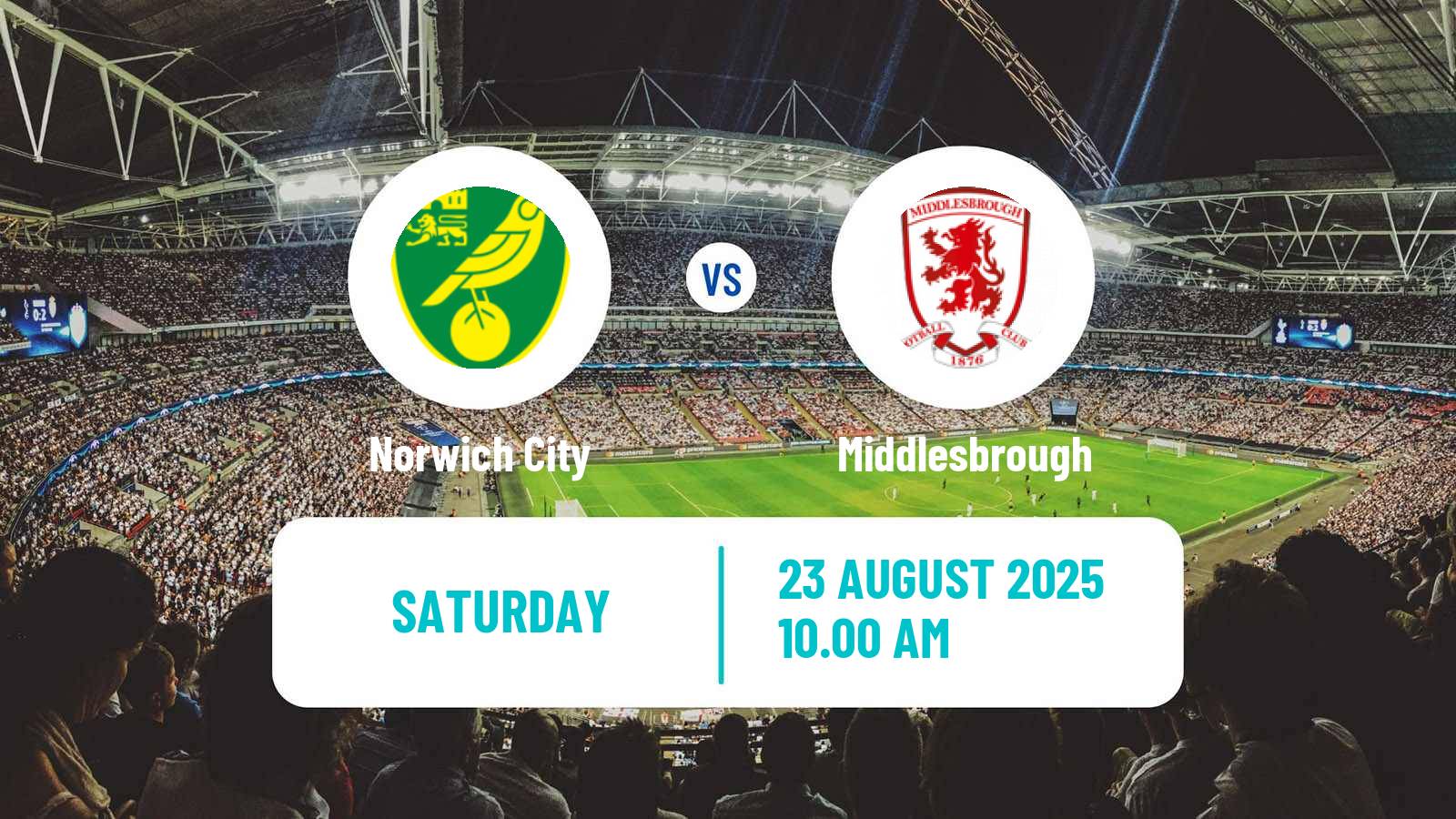Soccer English League Championship Norwich City - Middlesbrough