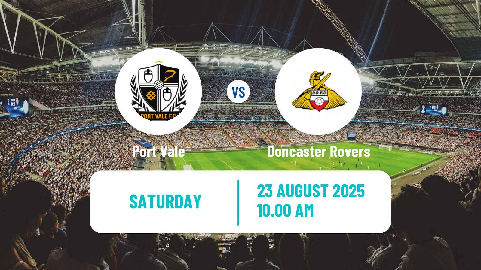 Soccer English League One Port Vale - Doncaster Rovers