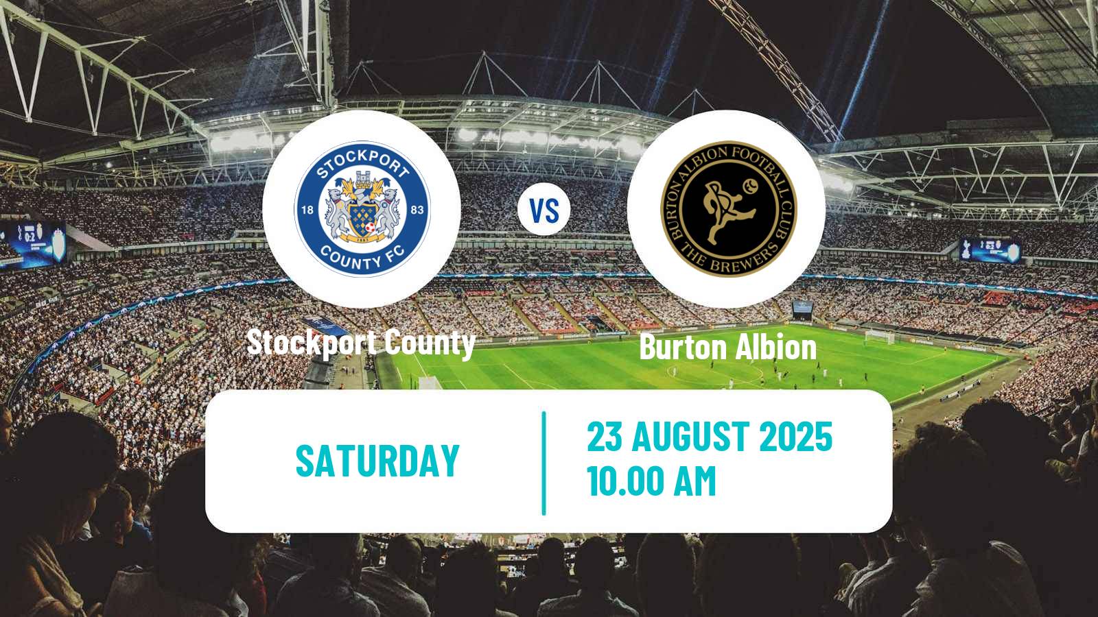 Soccer English League One Stockport County - Burton Albion