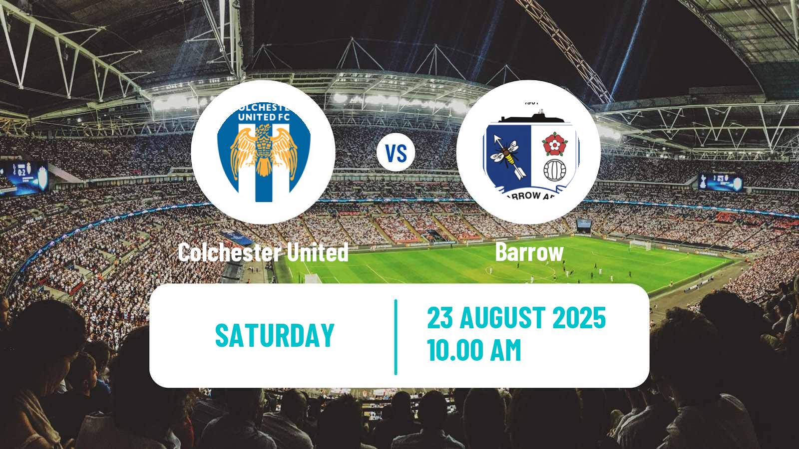 Soccer English League Two Colchester United - Barrow