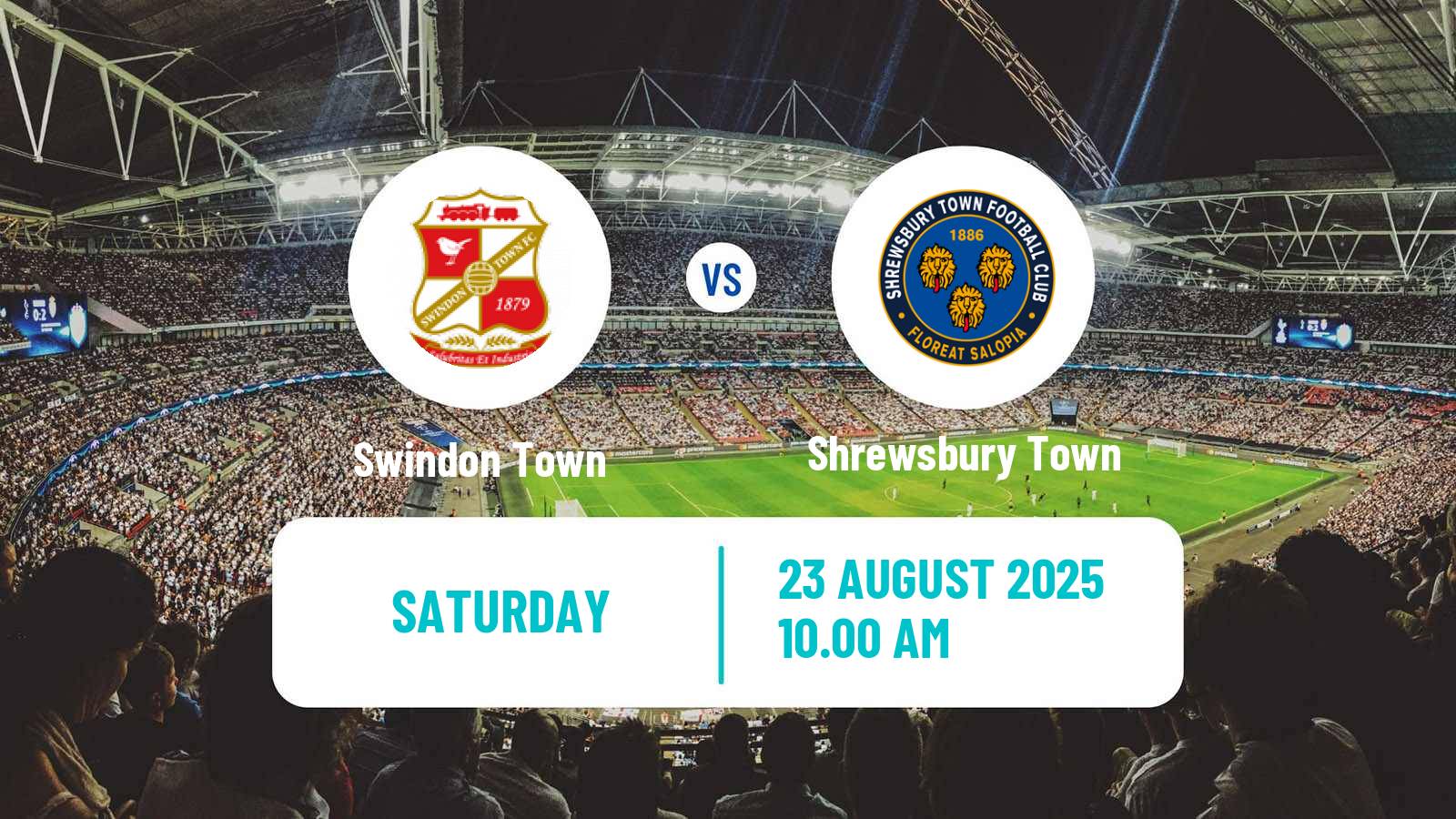 Soccer English League Two Swindon Town - Shrewsbury Town