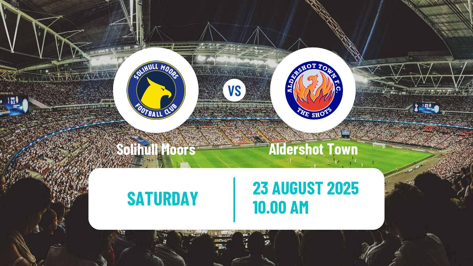 Soccer English National League Solihull Moors - Aldershot Town