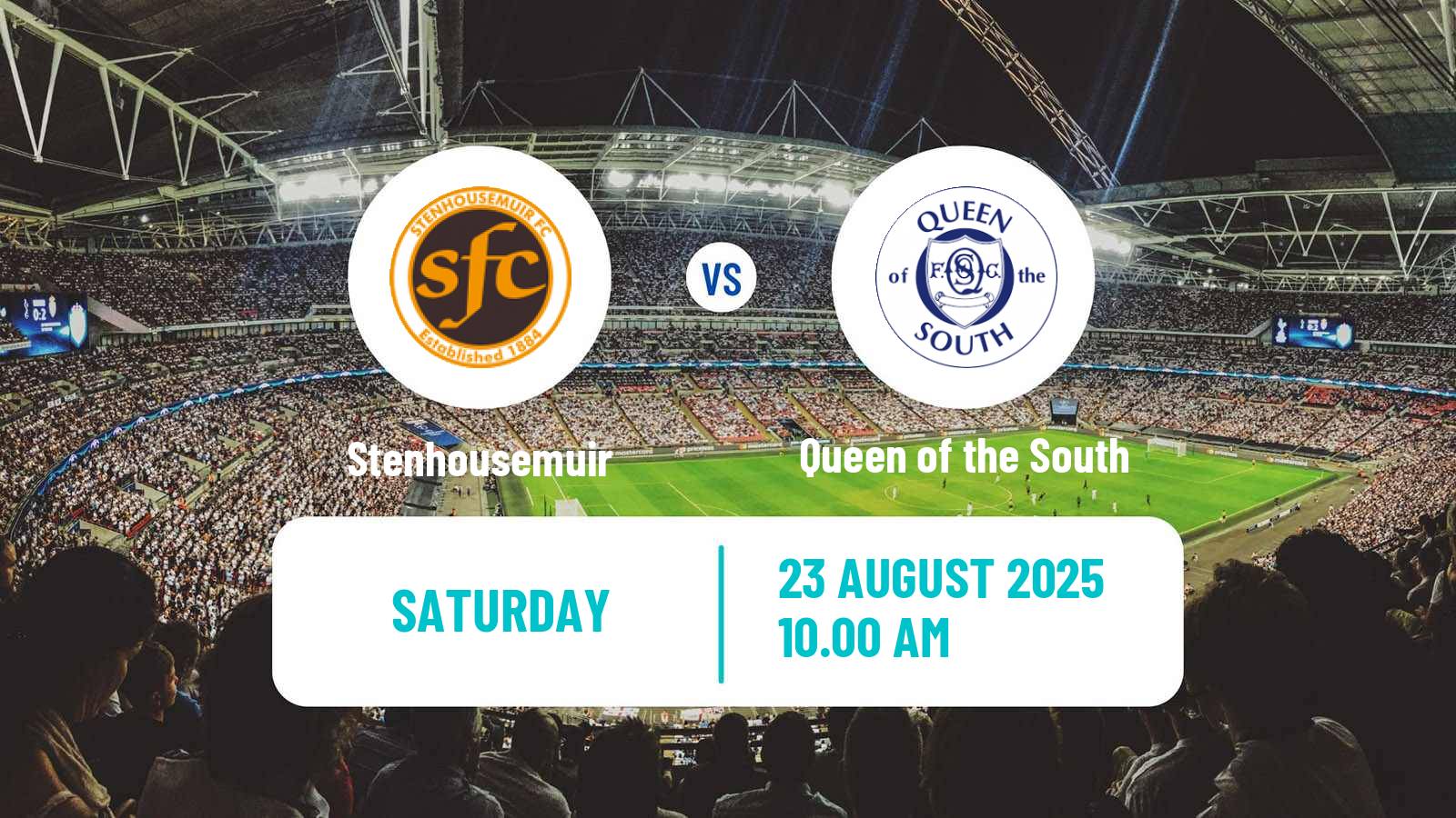 Soccer Scottish League One Stenhousemuir - Queen of the South
