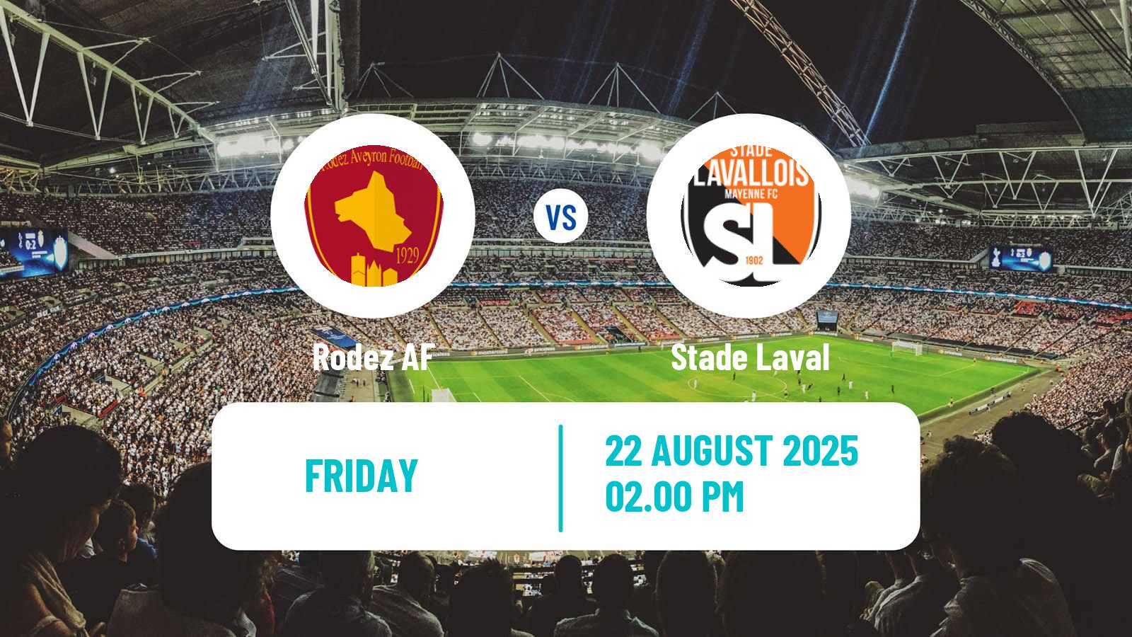 Soccer French Ligue 2 Rodez - Laval
