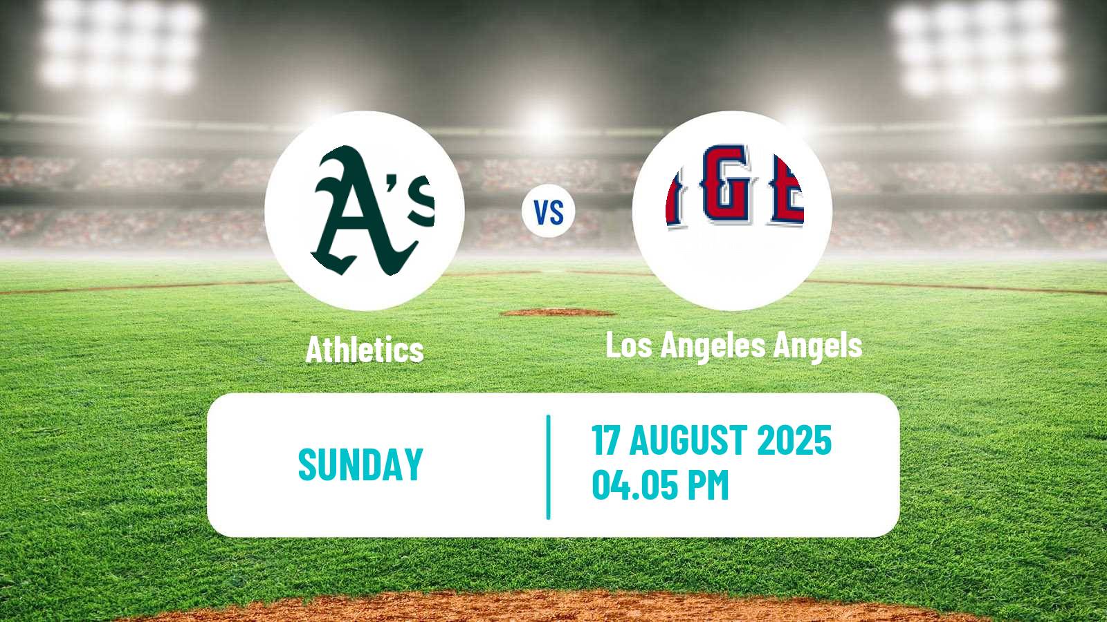 Baseball MLB Athletics - Los Angeles Angels