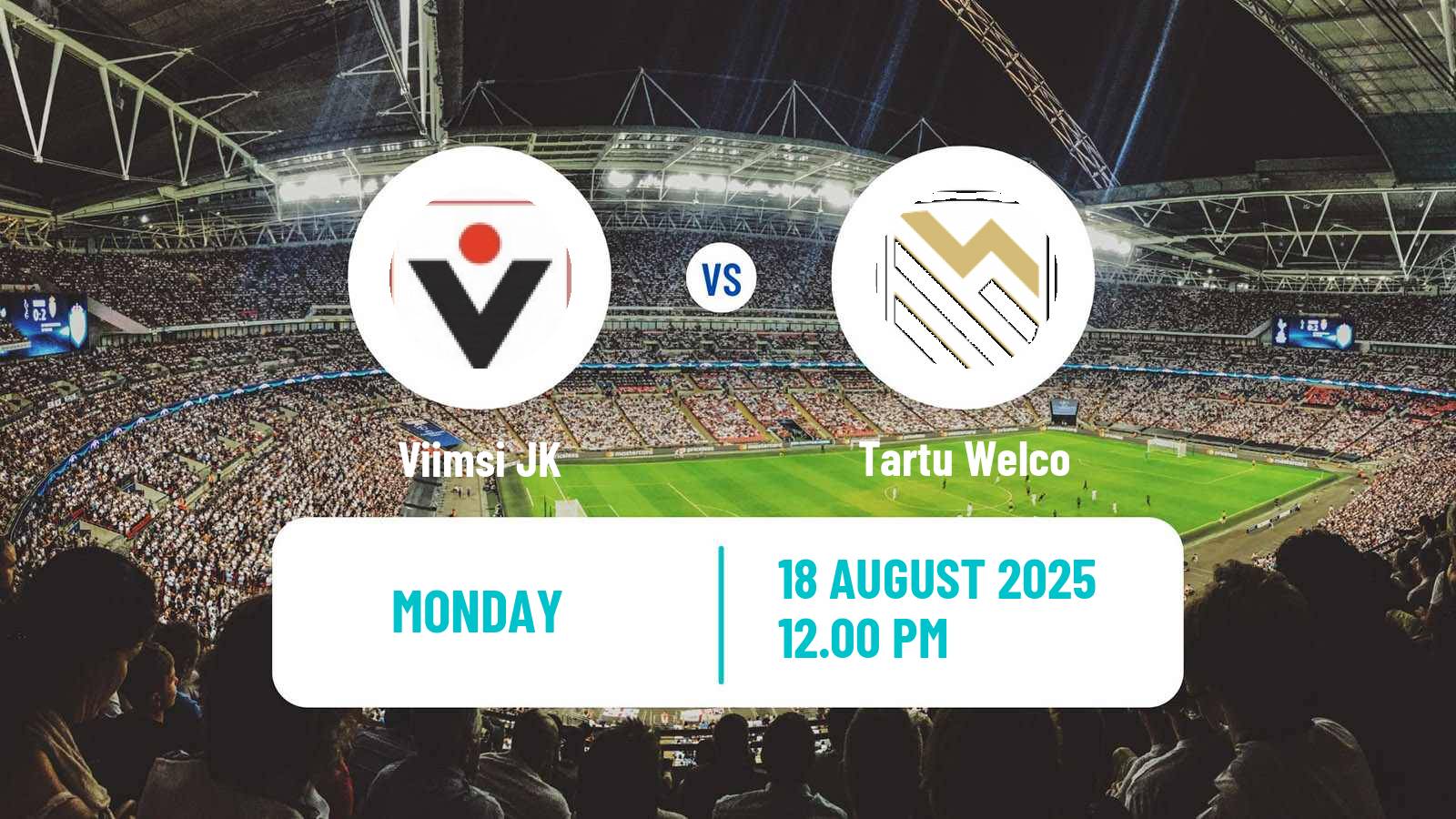 Soccer Estonian Esiliiga Viimsi JK - Tartu Welco
