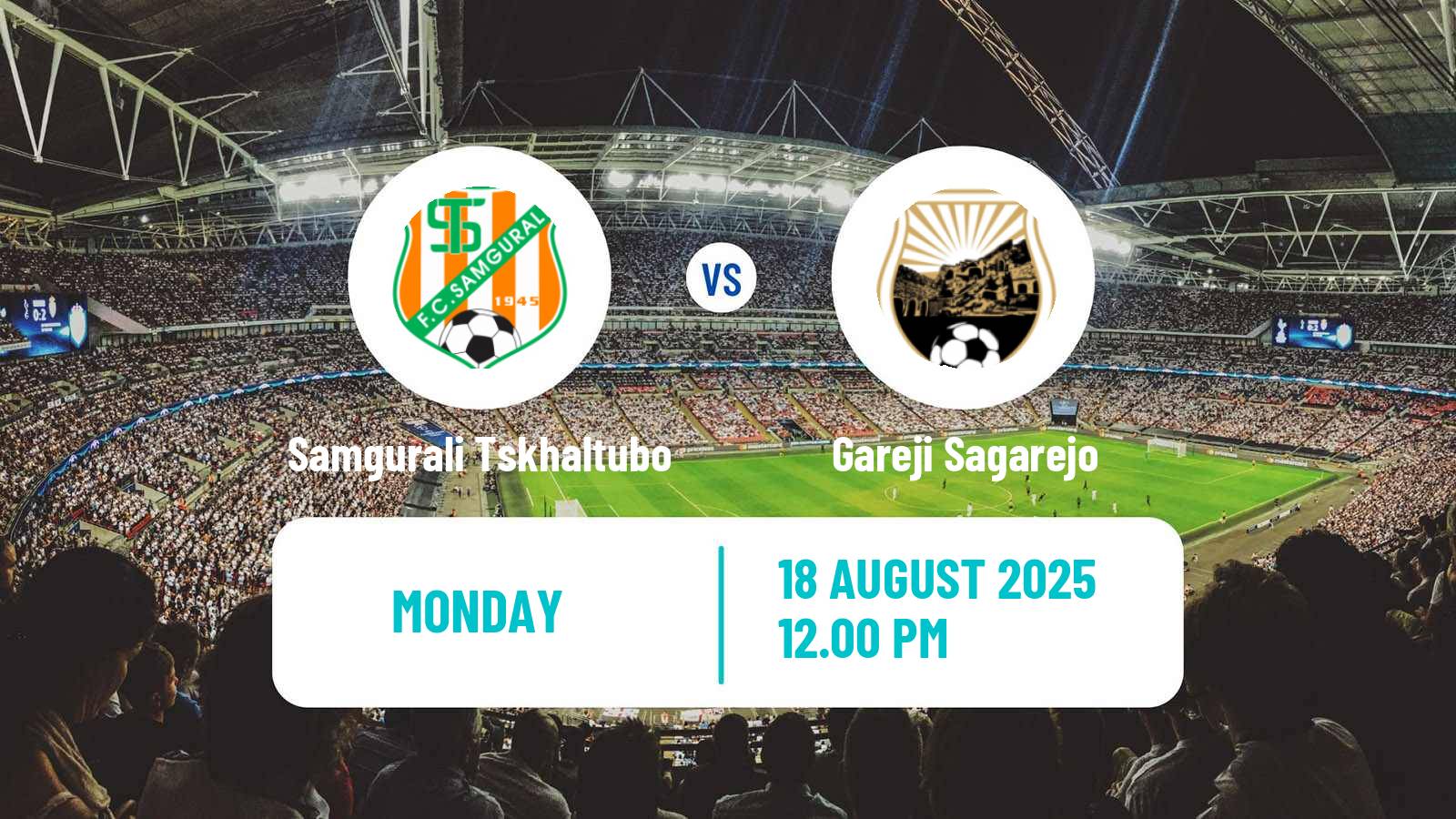 Soccer Georgian Erovnuli Liga Samgurali Tskhaltubo - Gareji Sagarejo