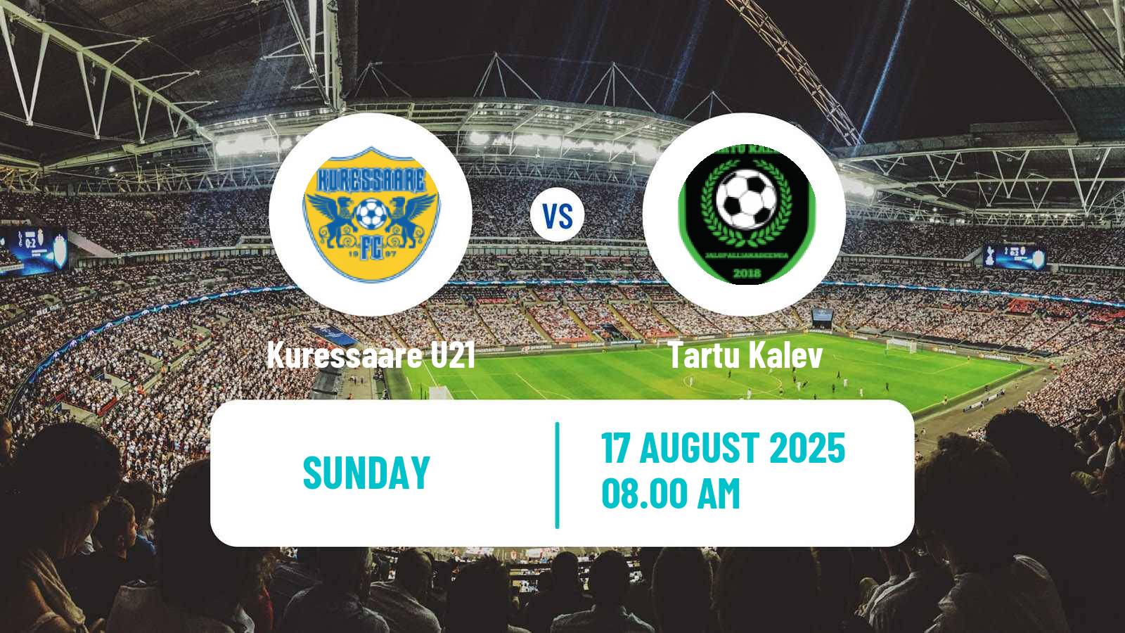 Soccer Estonian Esiliiga B Kuressaare U21 - Tartu Kalev