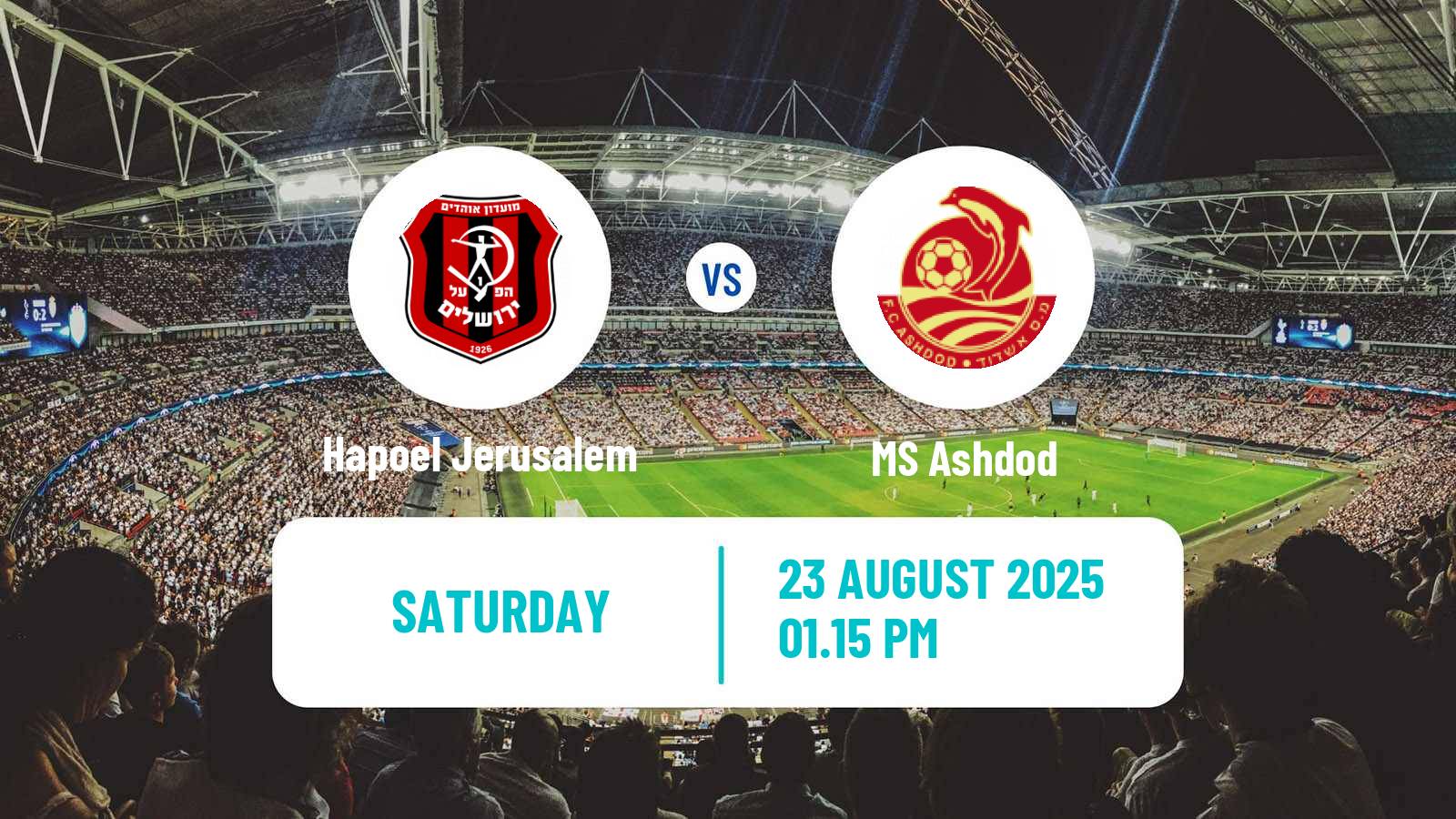 Soccer Israeli Ligat haAl Hapoel Jerusalem - MS Ashdod
