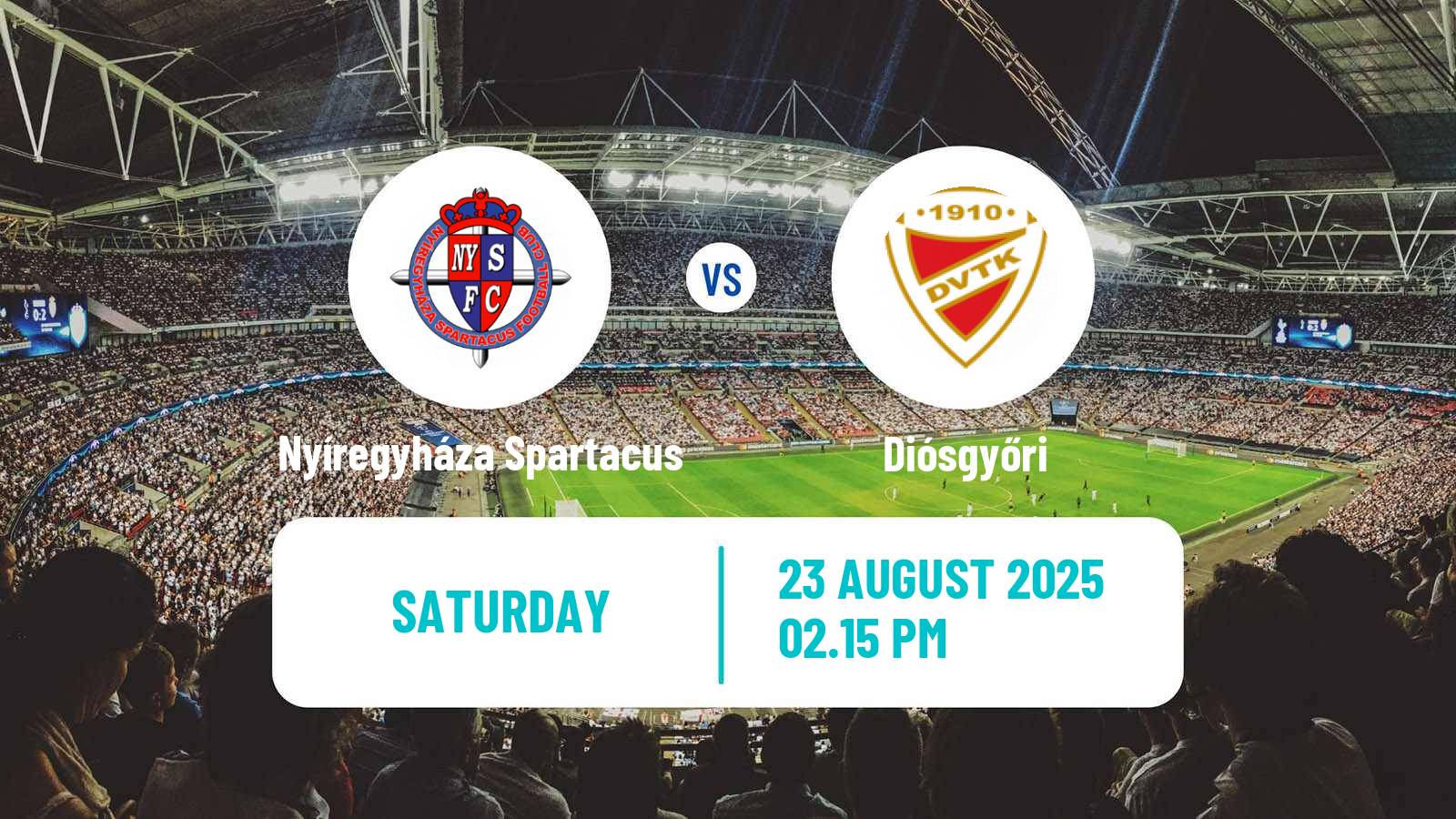 Soccer Hungarian NB I Nyíregyháza Spartacus - Diósgyőri