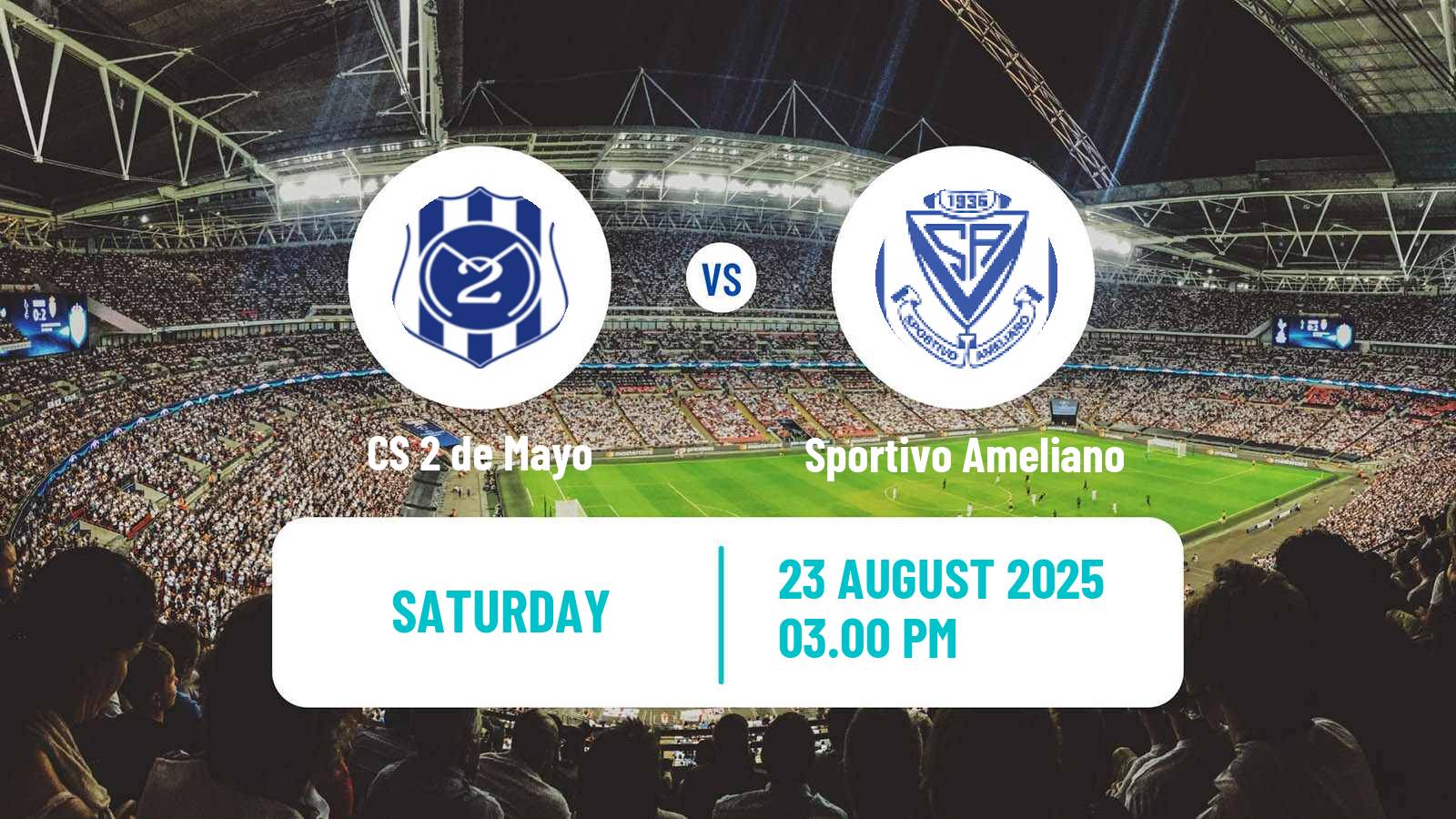 Soccer Paraguayan Primera Division 2 de Mayo - Sportivo Ameliano
