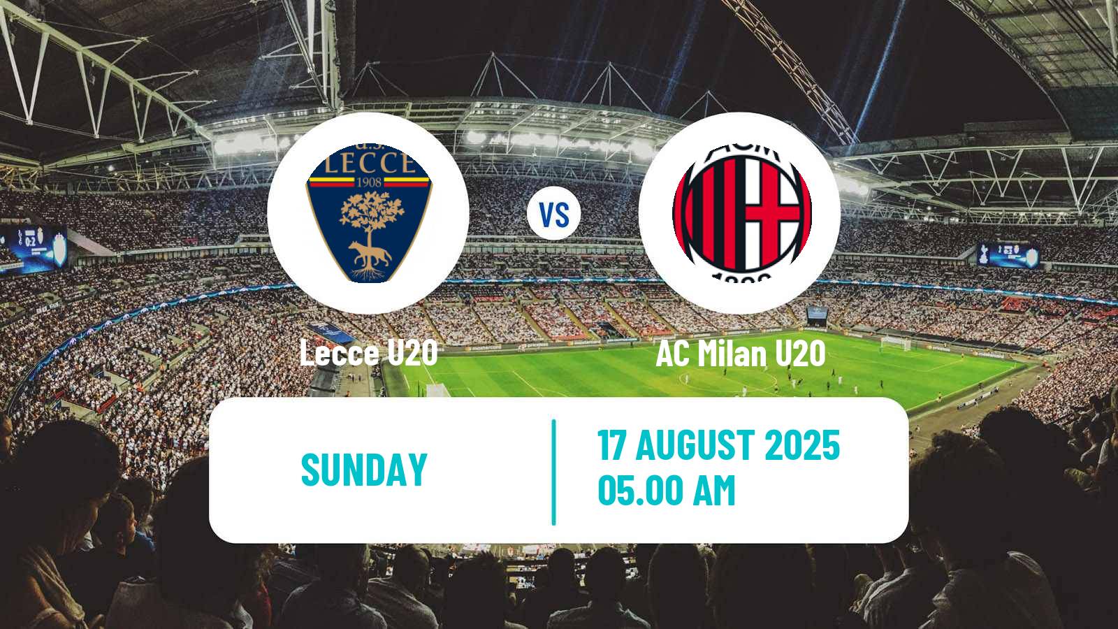 Soccer Italian Primavera 1 Lecce U20 - Milan U20