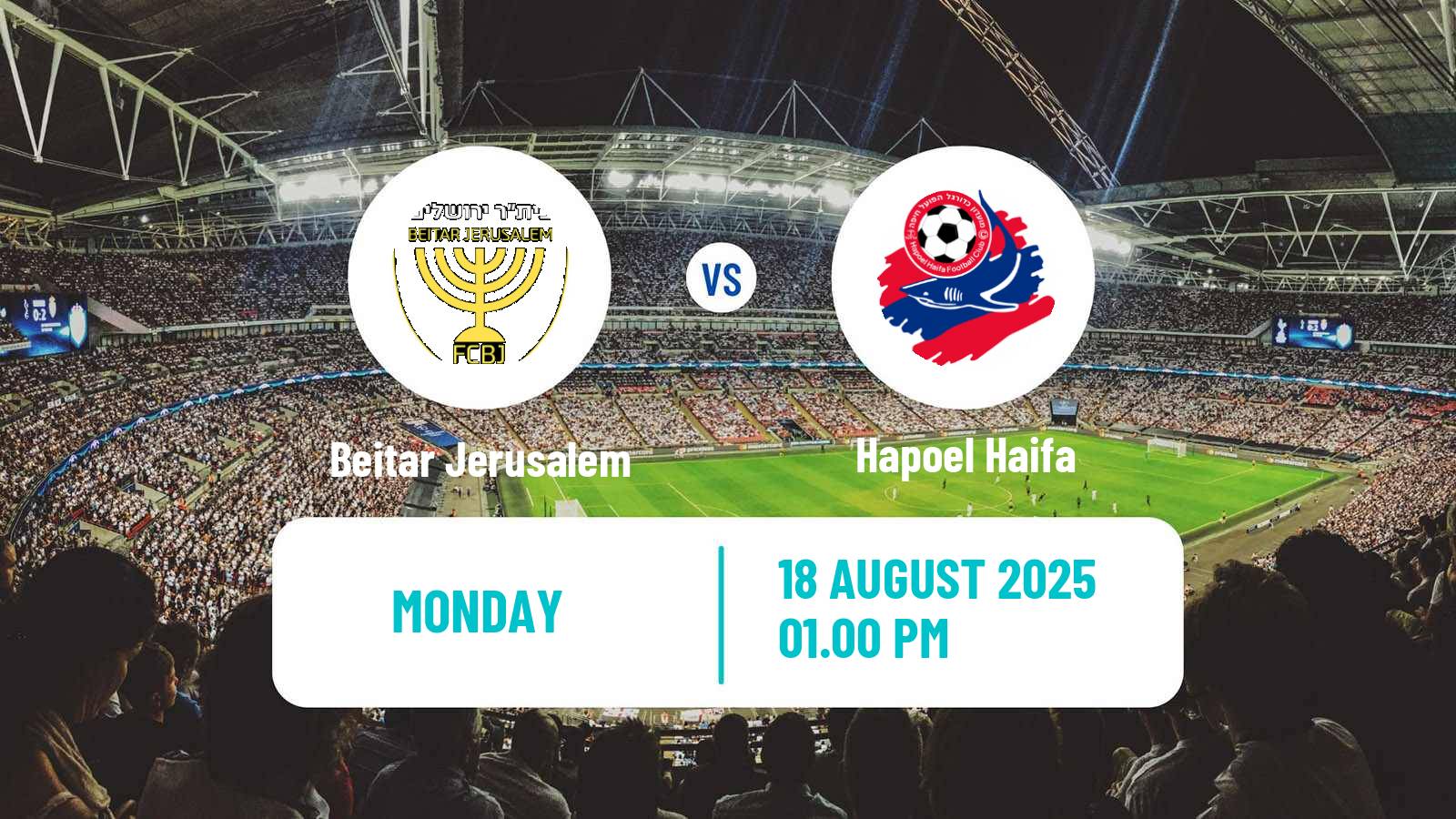 Soccer Israeli Toto Cup Beitar Jerusalem - Hapoel Haifa