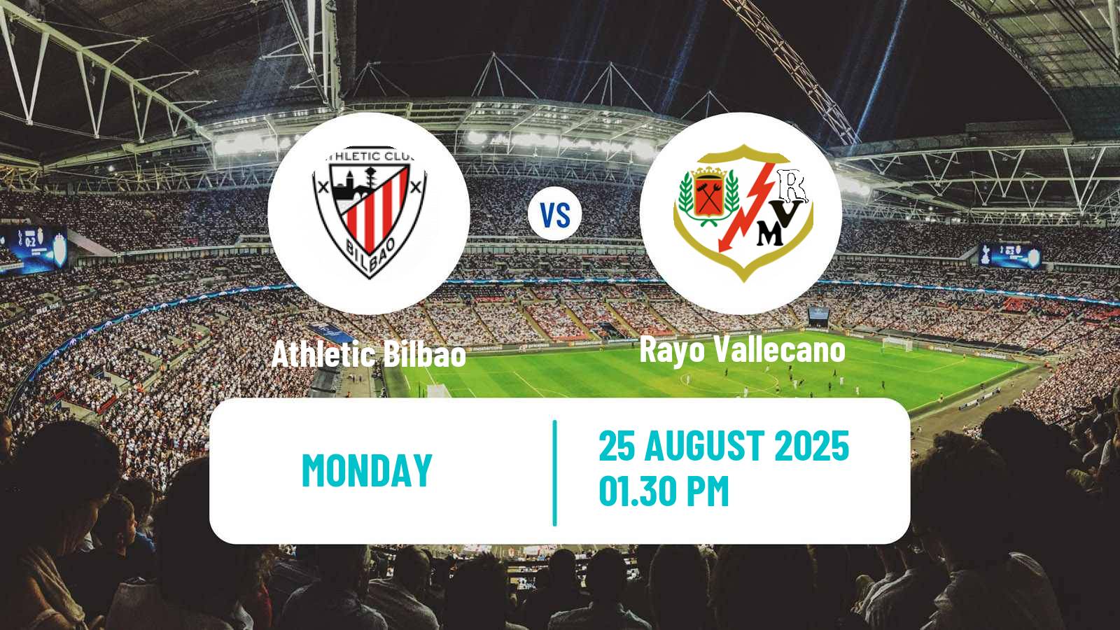 Soccer Spanish LaLiga Athletic Bilbao - Rayo Vallecano