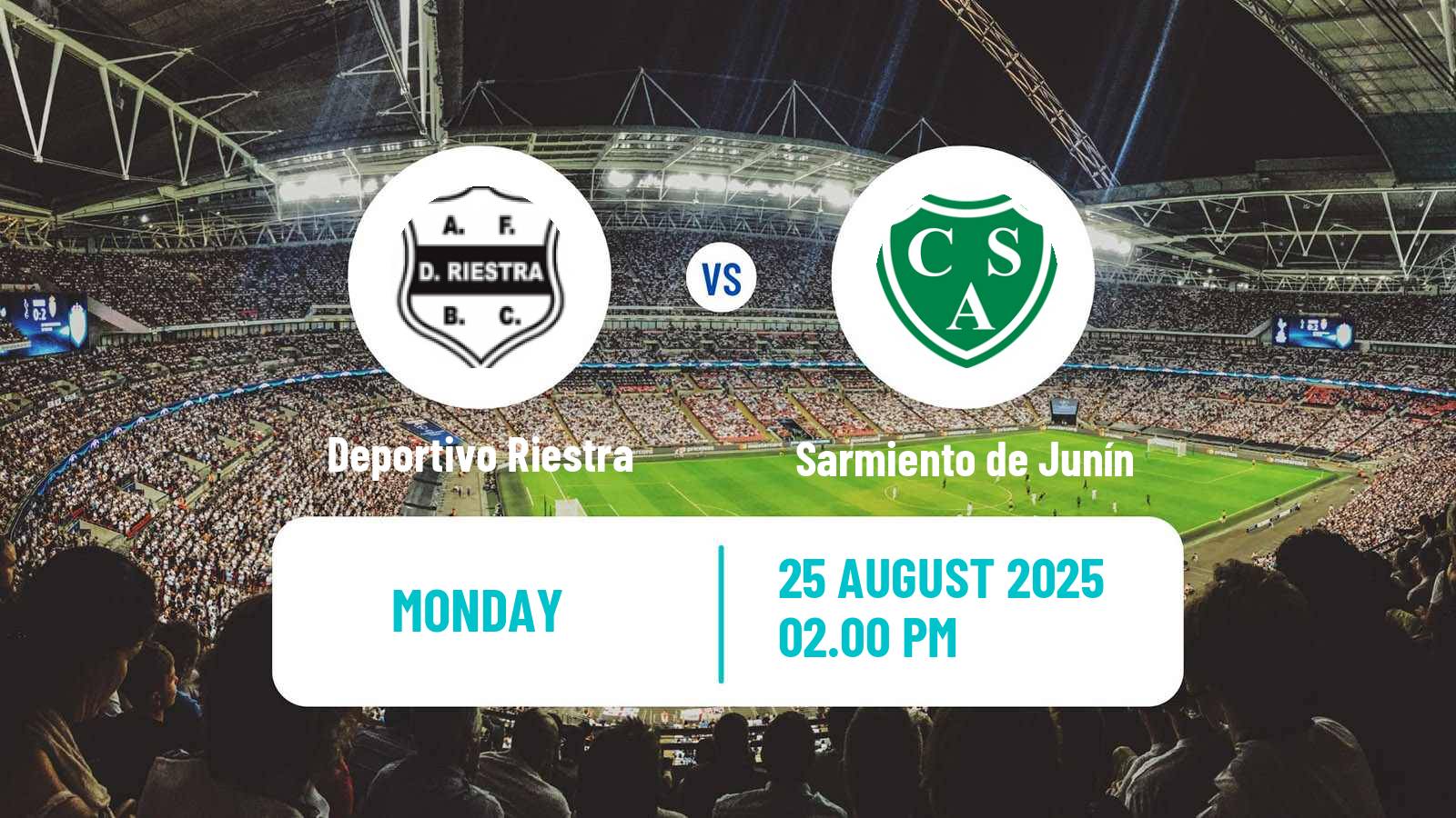 Soccer Argentinian Liga Profesional Deportivo Riestra - Sarmiento de Junín