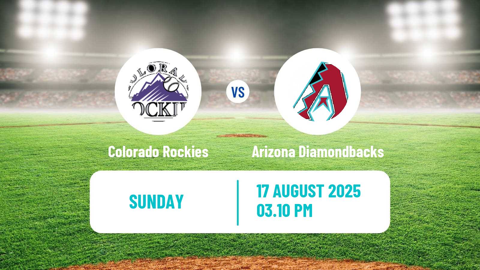 Baseball MLB Colorado Rockies - Arizona Diamondbacks