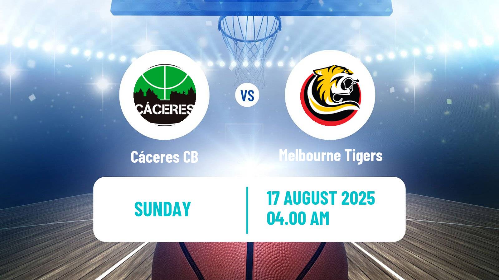 Basketball Club Friendly Basketball Cáceres CB - Melbourne Tigers