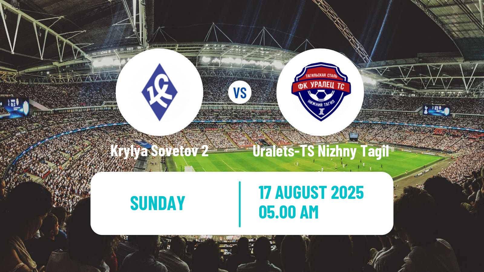 Soccer  FNL 2 Division B Group 4 Krylya Sovetov 2 - Uralets-TS Nizhny Tagil