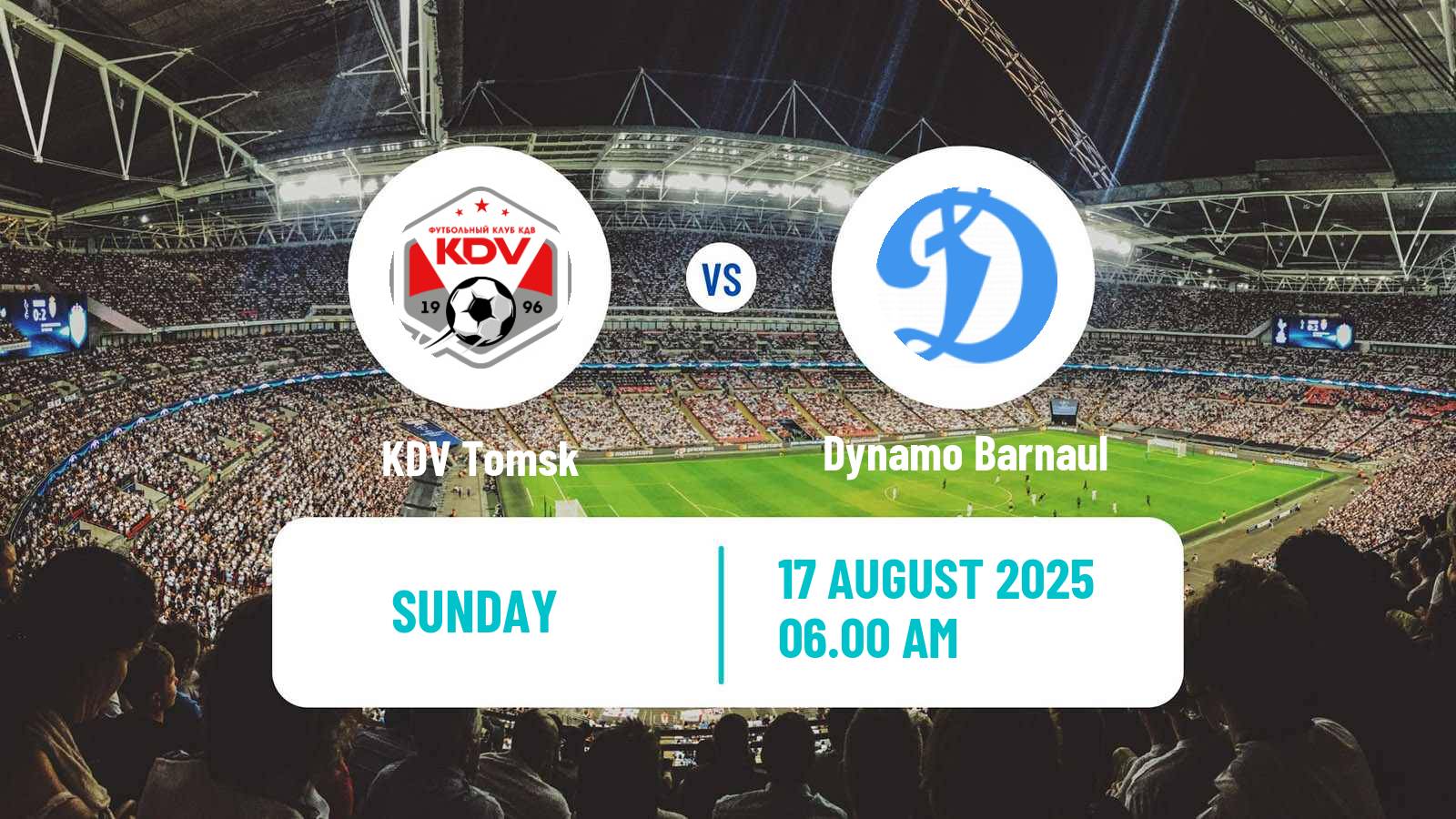 Soccer  FNL 2 Division B Group 4 KDV Tomsk - Dynamo Barnaul