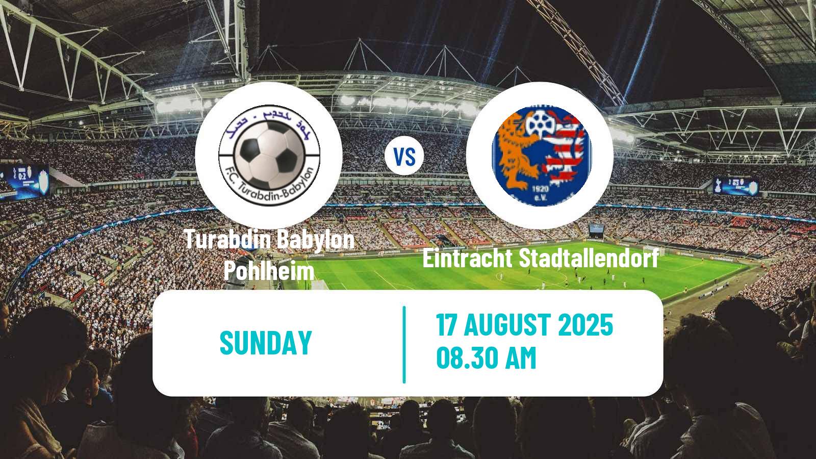 Soccer German Oberliga Hessen Turabdin Babylon Pohlheim - Eintracht Stadtallendorf