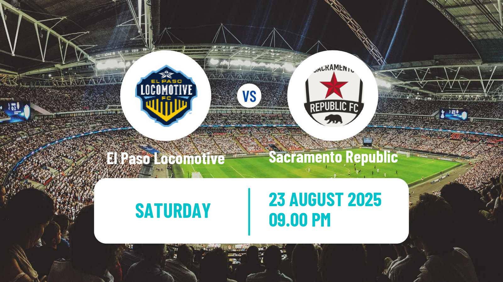 Soccer USL Championship El Paso Locomotive - Sacramento Republic