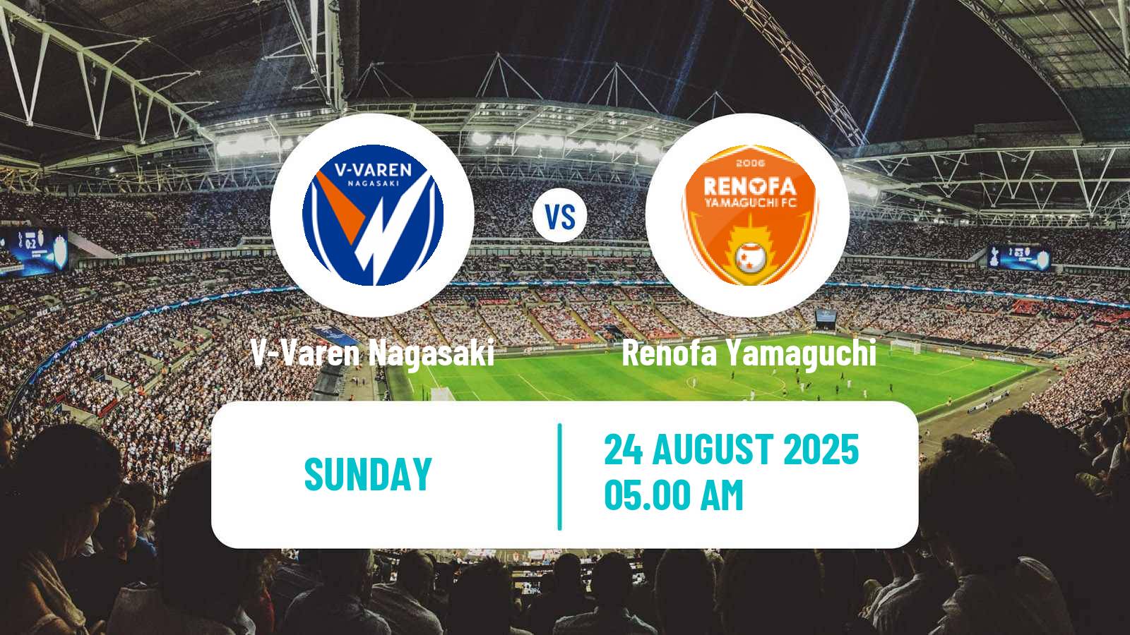 Soccer Japan J2 League V-Varen Nagasaki - Renofa Yamaguchi