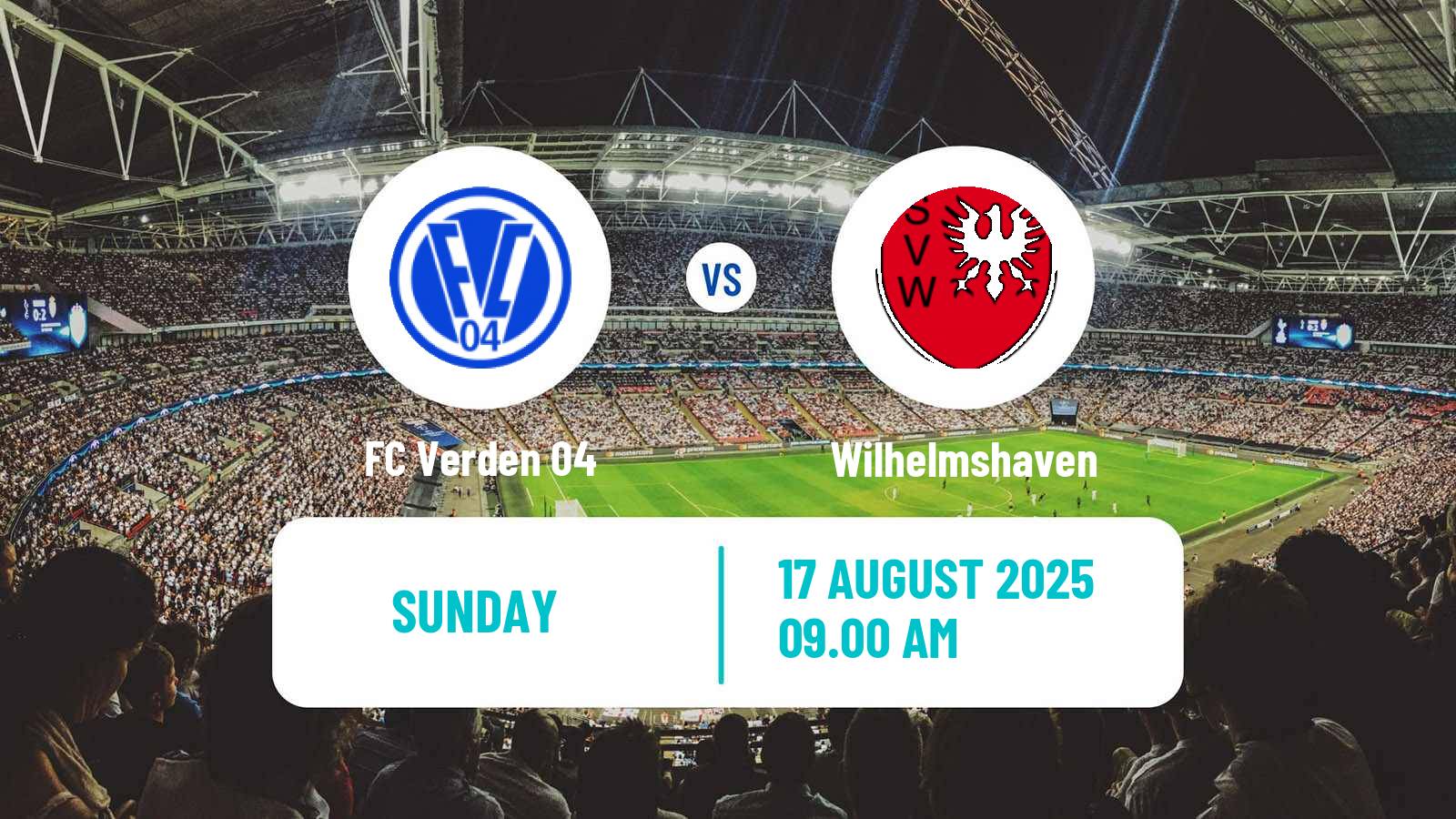 Soccer German Oberliga Niedersachsen Verden - Wilhelmshaven