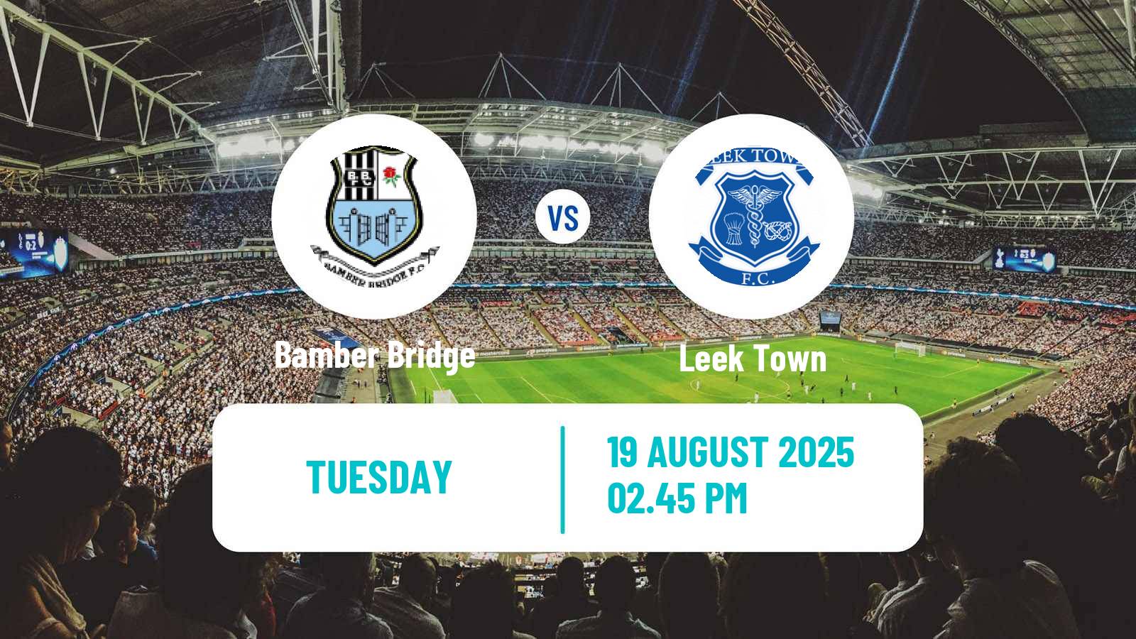 Soccer English NPL Premier Division Bamber Bridge - Leek Town