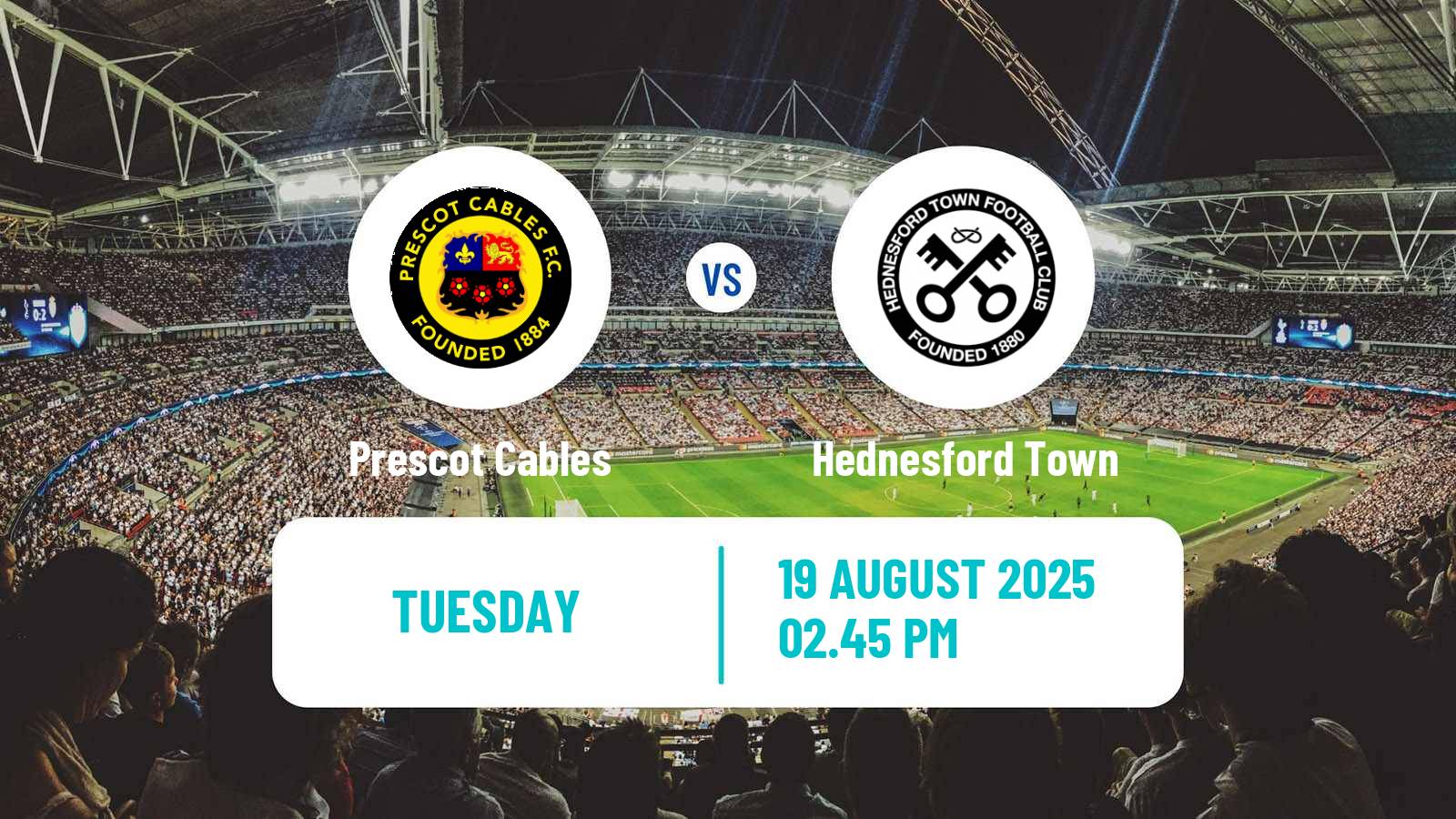 Soccer English NPL Premier Division Prescot Cables - Hednesford Town