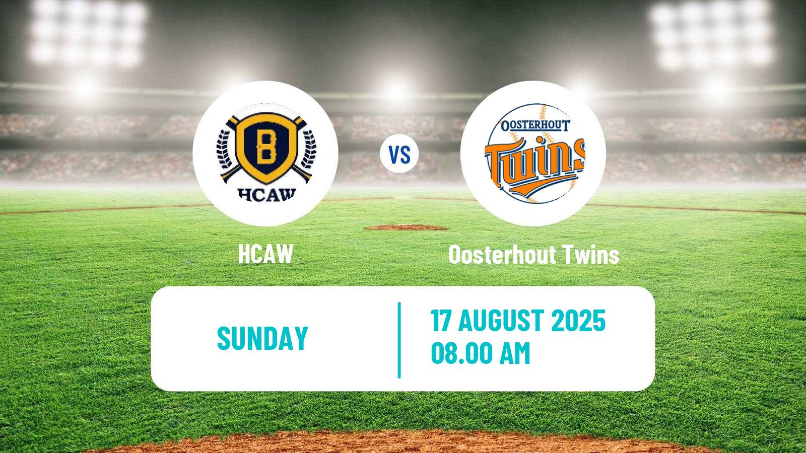 Baseball Dutch Hoofdklasse Baseball HCAW - Oosterhout Twins