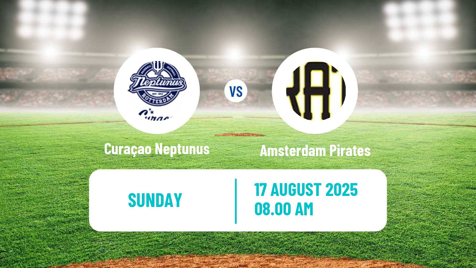 Baseball Dutch Hoofdklasse Baseball Curaçao Neptunus - Amsterdam Pirates