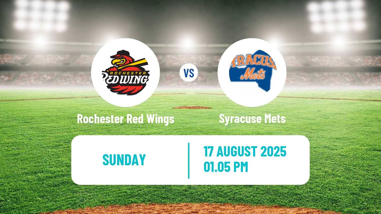 Baseball IL Rochester Red Wings - Syracuse Mets