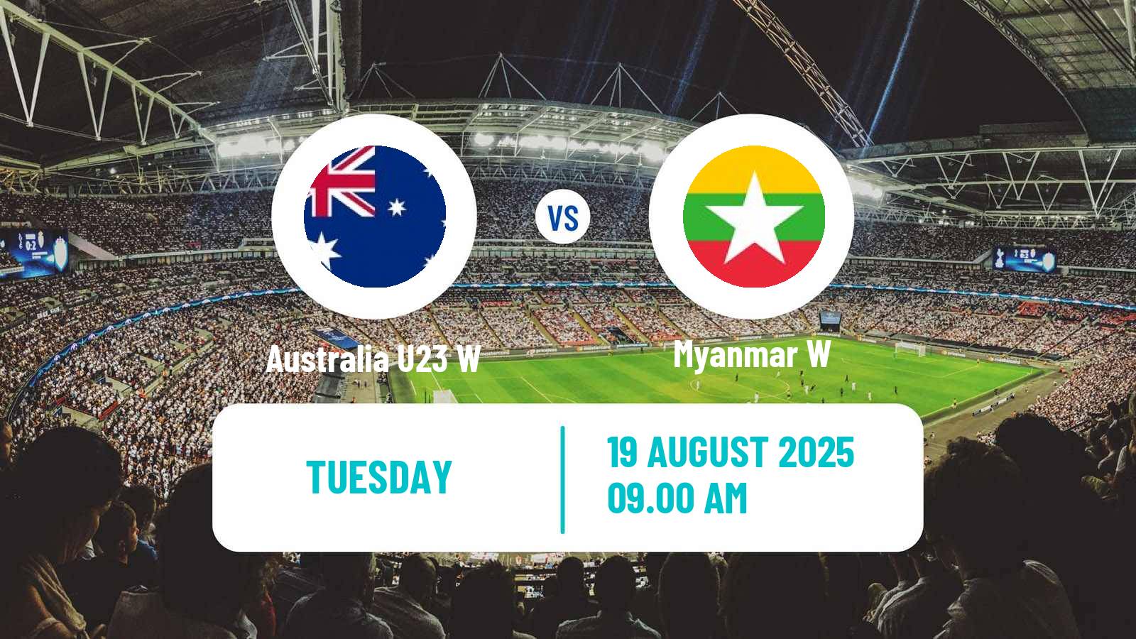 Soccer AFF Championship Women Australia U23 W - Myanmar W