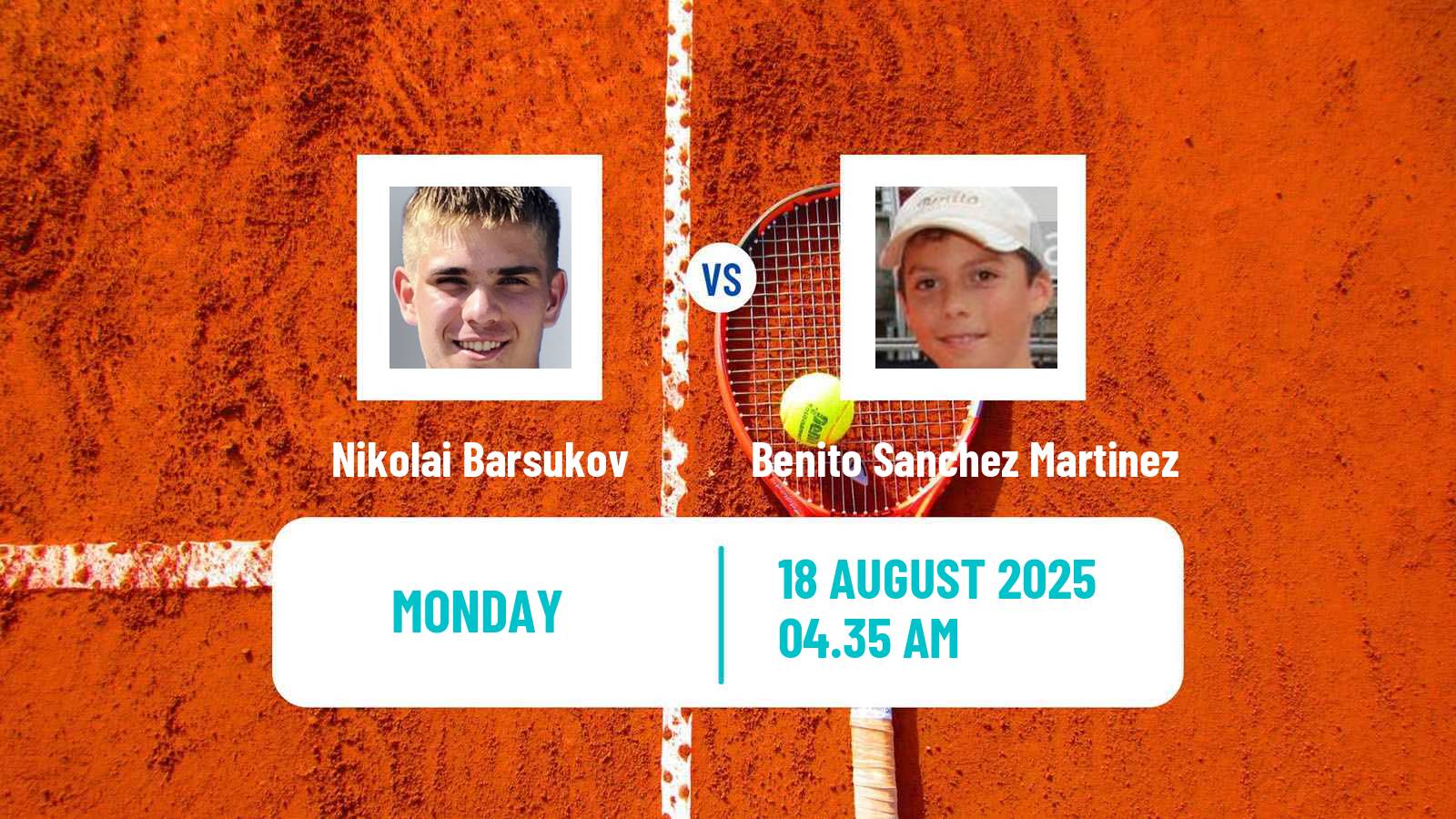 Tennis Augsburg Challenger Men Nikolai Barsukov - Benito Sanchez Martinez