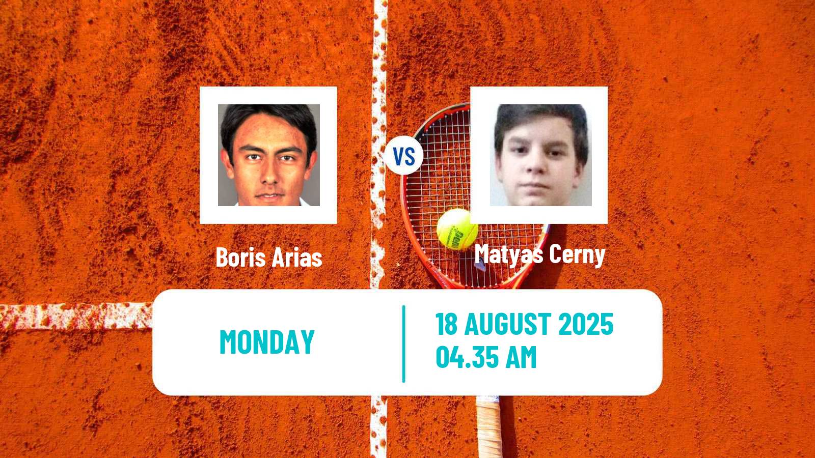 Tennis Augsburg Challenger Men Boris Arias - Matyas Cerny