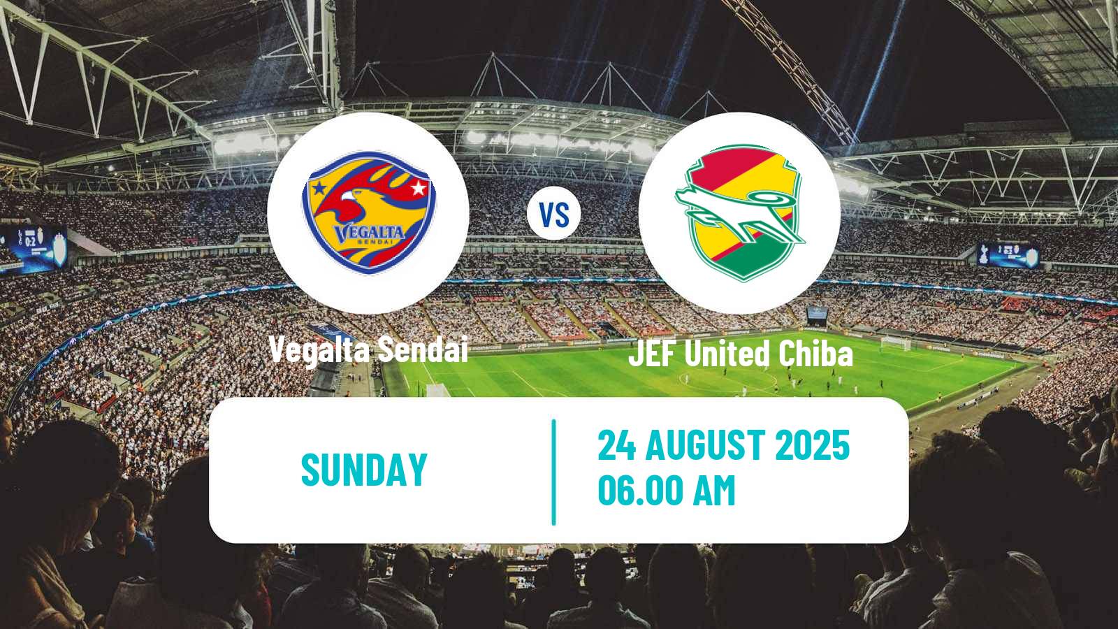 Soccer Japan J2 League Vegalta Sendai - JEF United Chiba