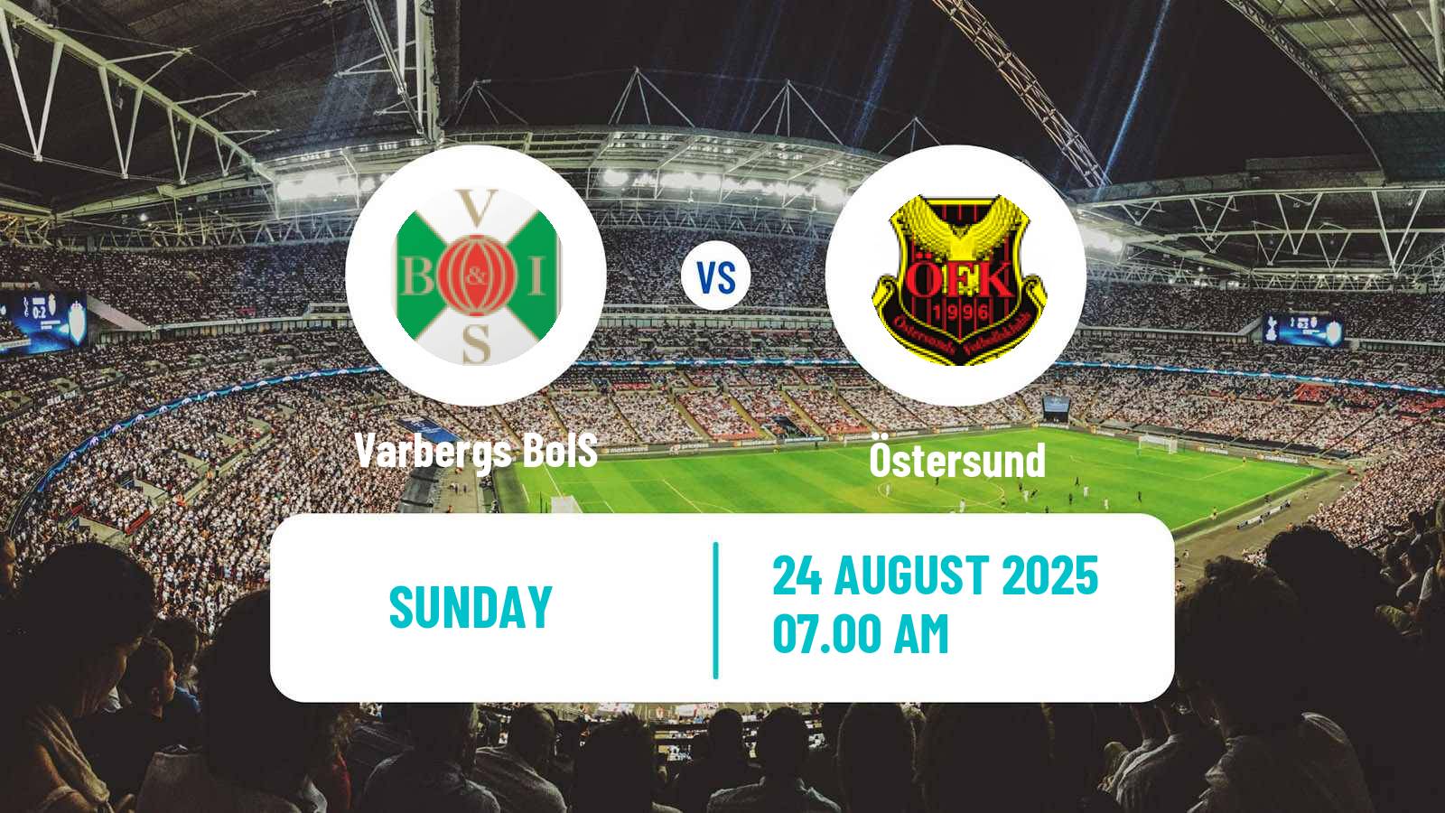 Soccer Swedish Superettan Varbergs BoIS - Östersund