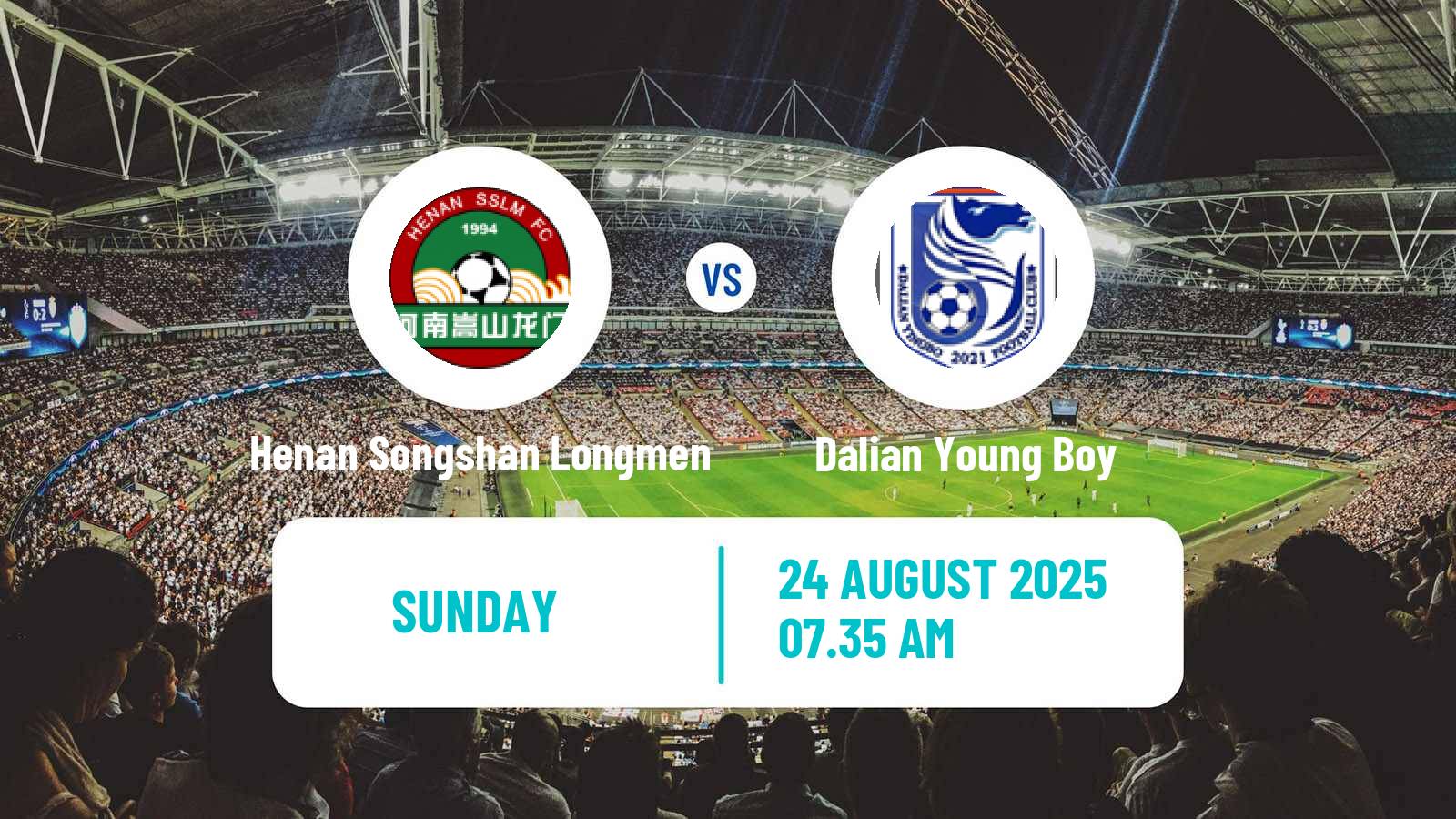 Soccer Chinese Super League Henan Songshan Longmen - Dalian Young Boy