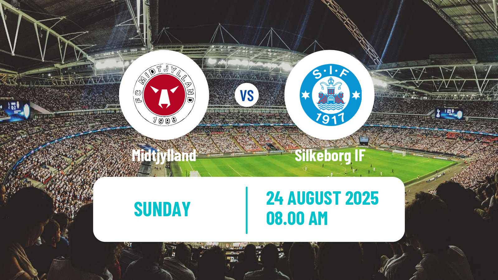 Soccer Danish Superliga Midtjylland - Silkeborg IF