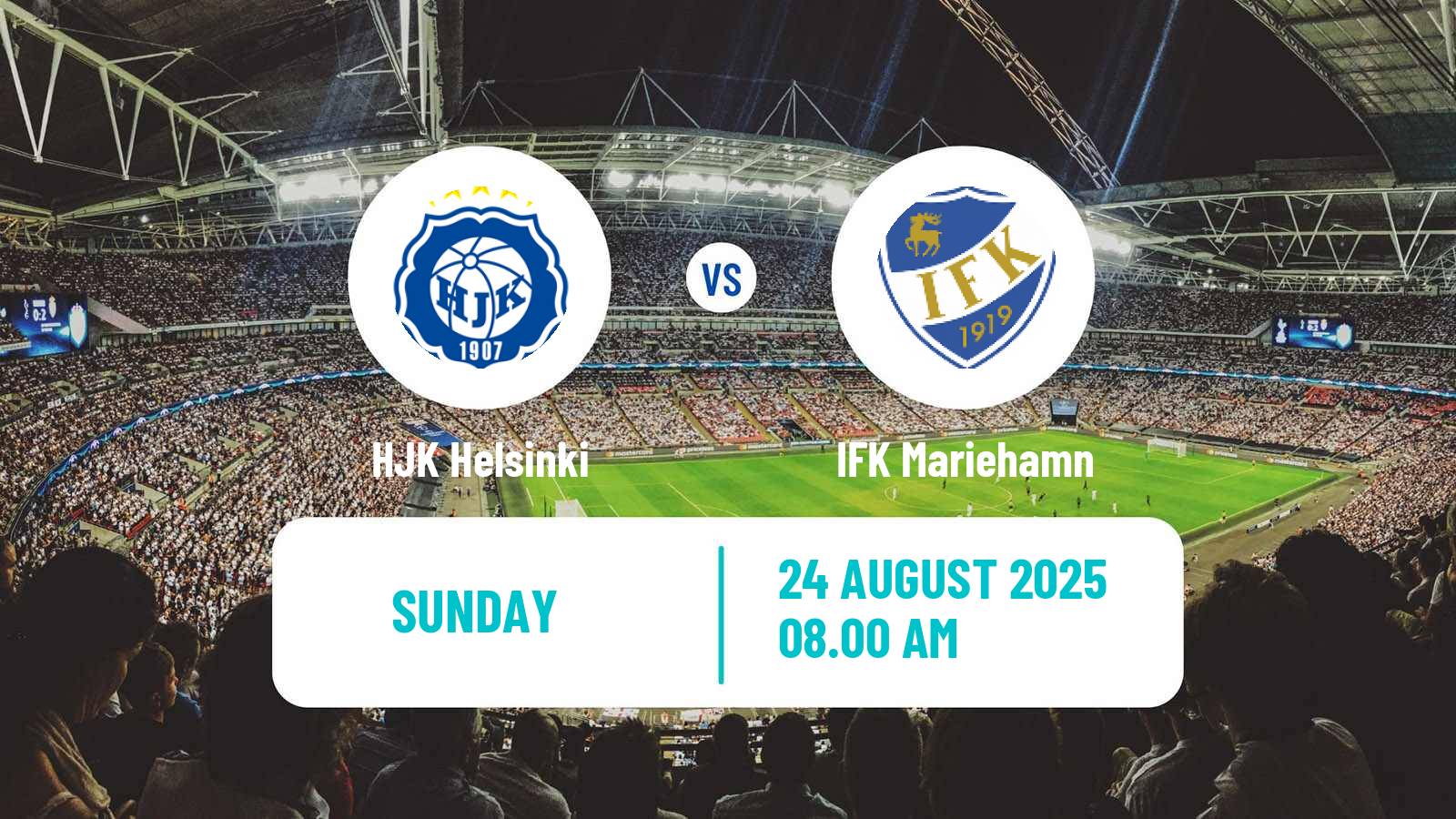 Soccer Finnish Veikkausliiga HJK - IFK Mariehamn