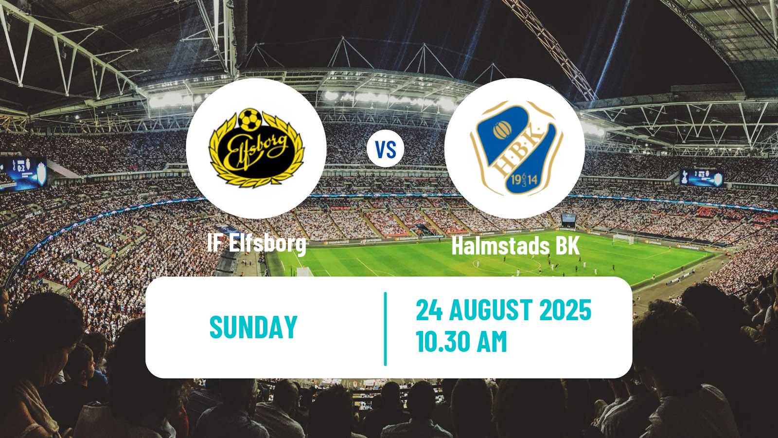 Soccer Swedish Allsvenskan Elfsborg - Halmstad